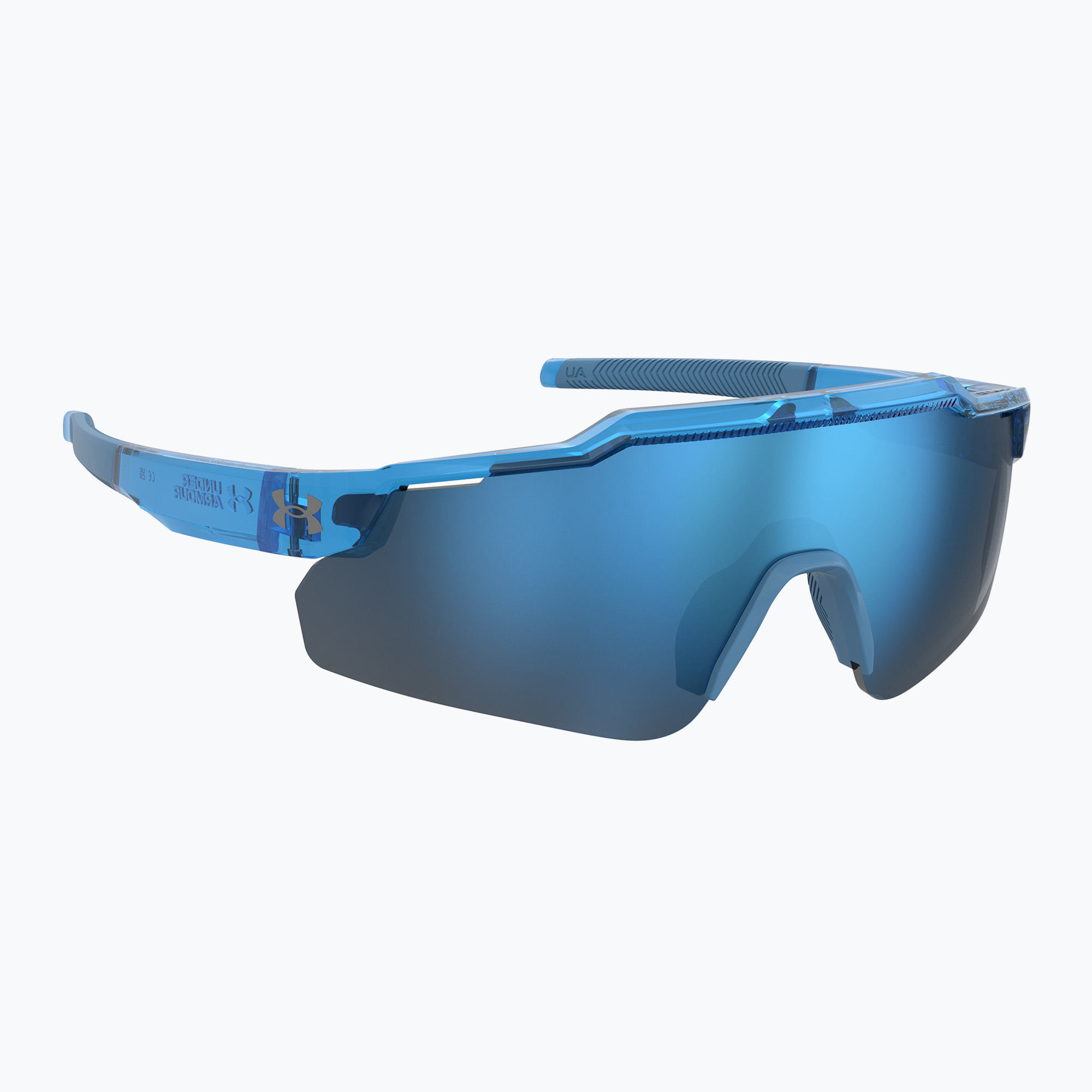 Okulary przeciwsłoneczne dziecięce Under Armour Levelup Jr S3 crystal blue/blue multilayer 