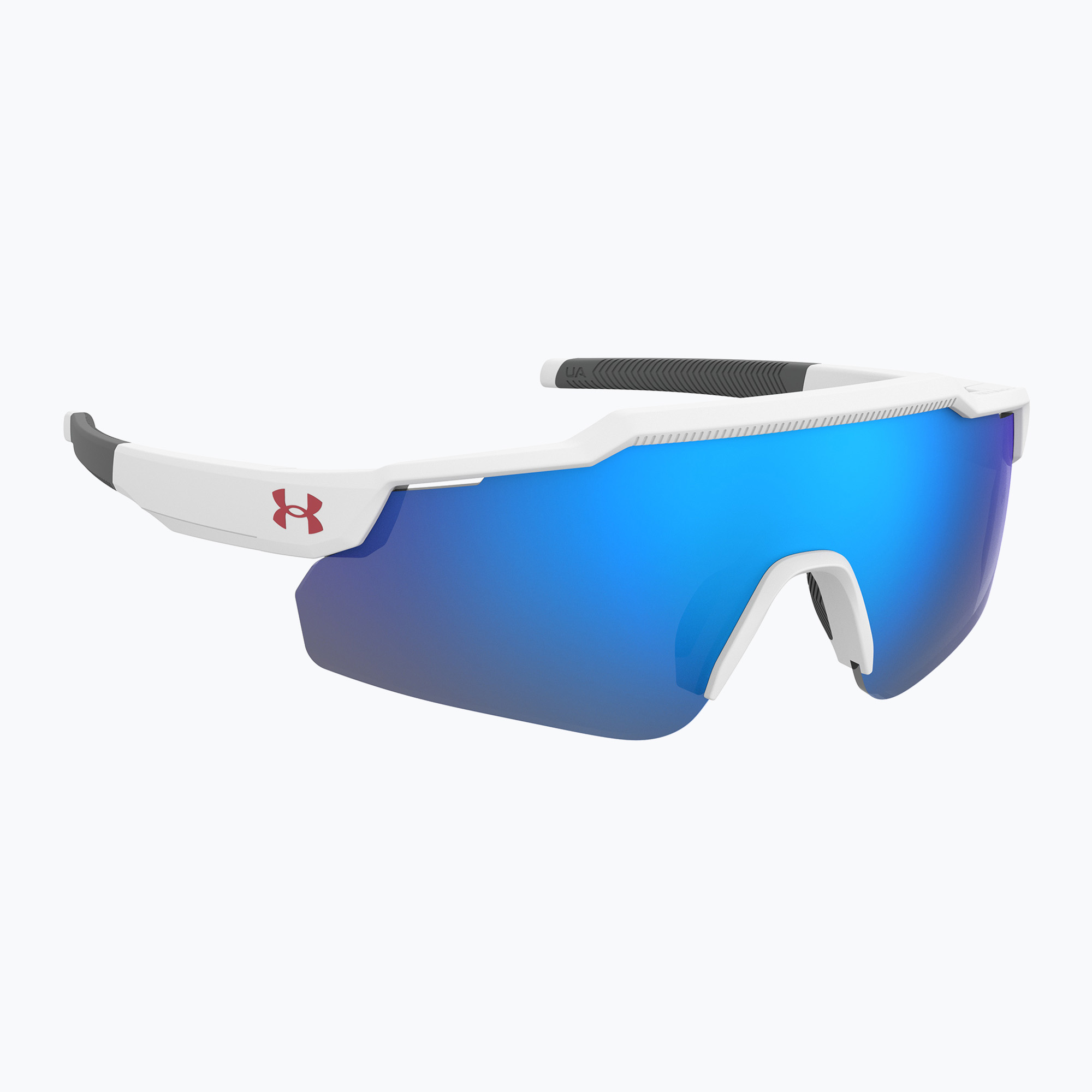 Okulary przeciwsłoneczne dziecięce Under Armour Levelup Jr S3 matte white blue/blue multilayer 