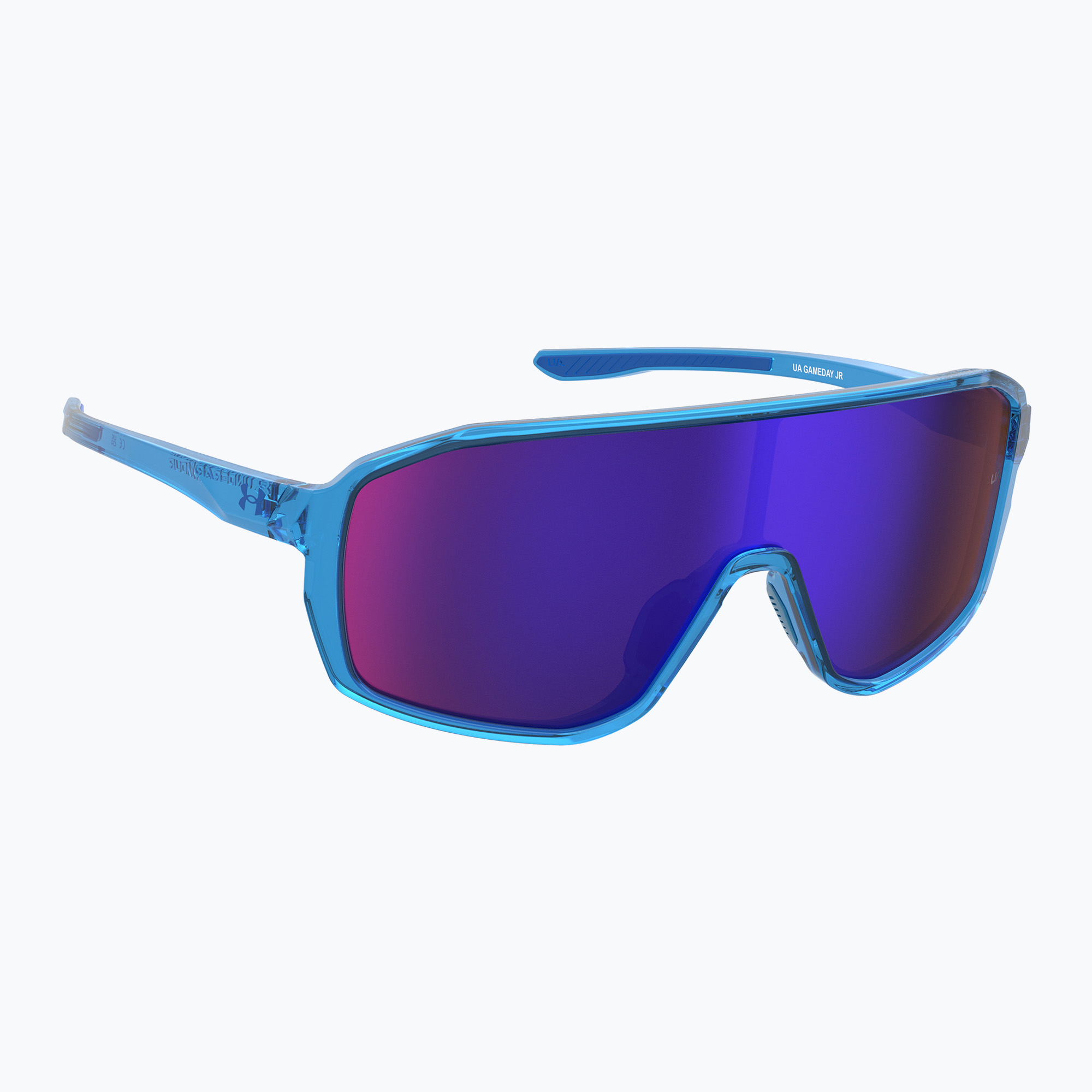 Okulary przeciwsłoneczne dziecięce Under Armour Gameday Jr S3 blue crystal/infrared 