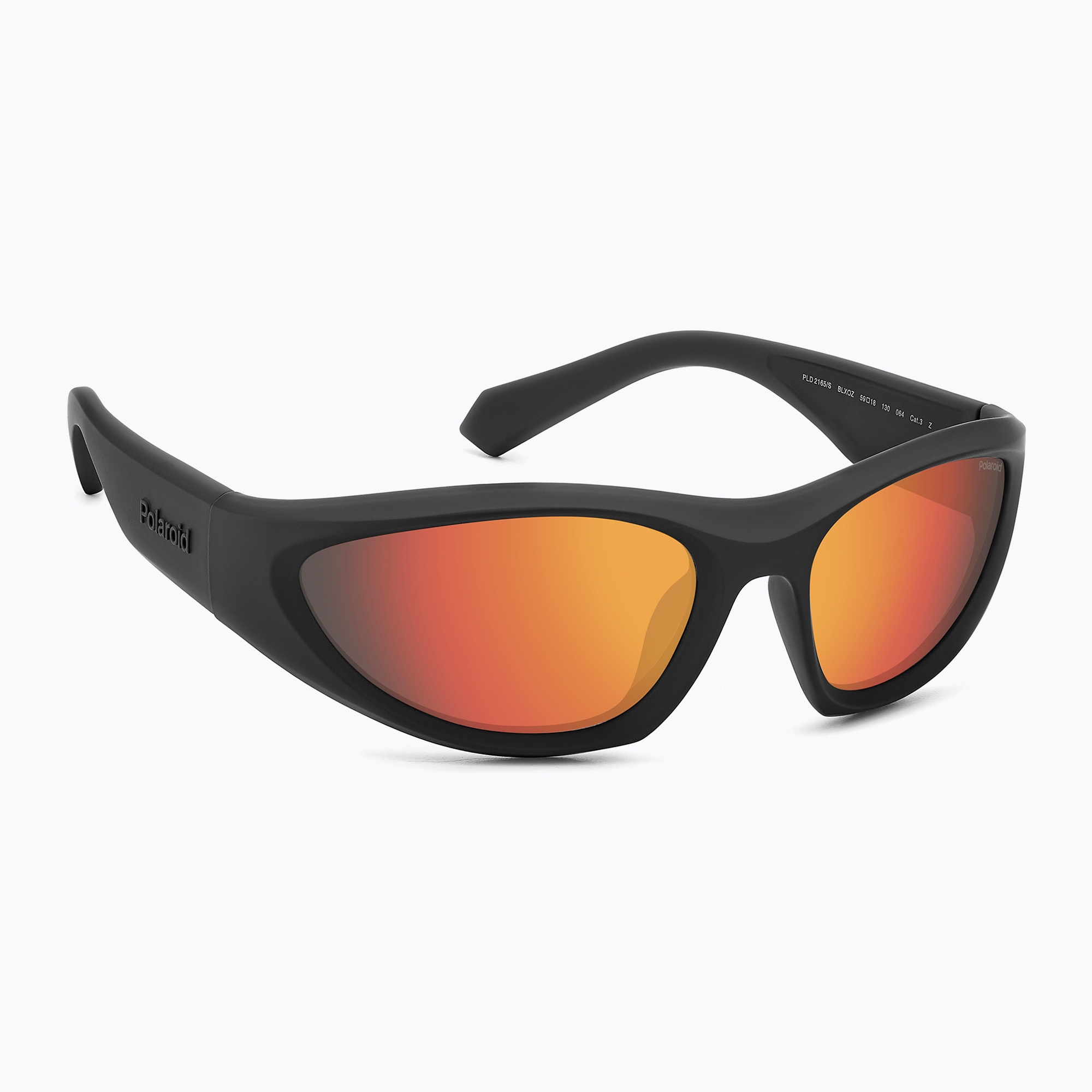 Okulary przeciwsłoneczne Polaroid PLD 2165/S matte black red/red multilayer polarized 