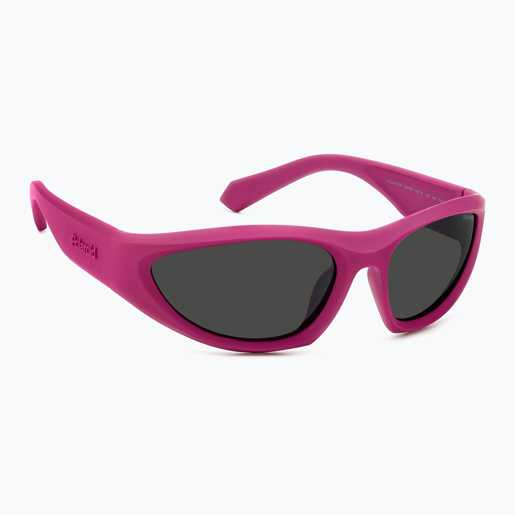 Okulary przeciwsłoneczne Polaroid PLD 2165/S matte fuchsia/grey polarized 