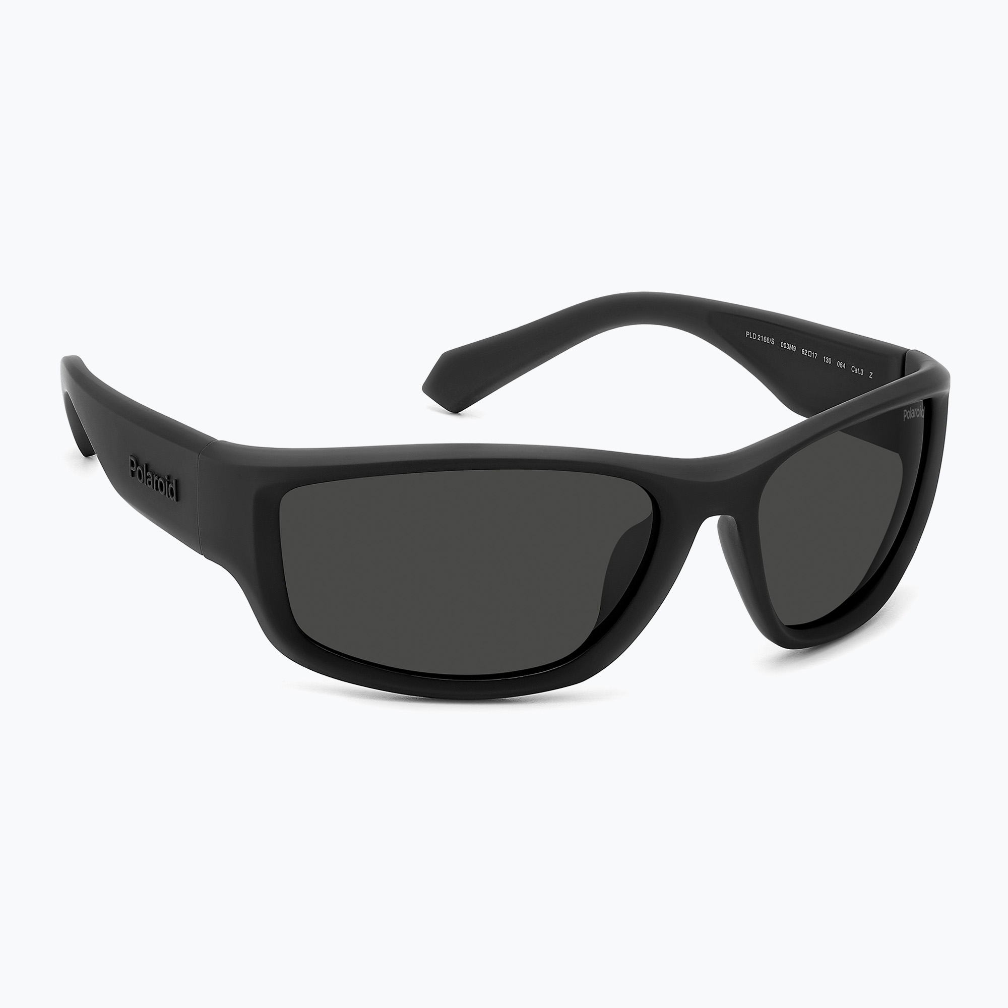 Okulary przeciwsłoneczne męskie Polaroid PLD 2166/S matte black/grey polarized 