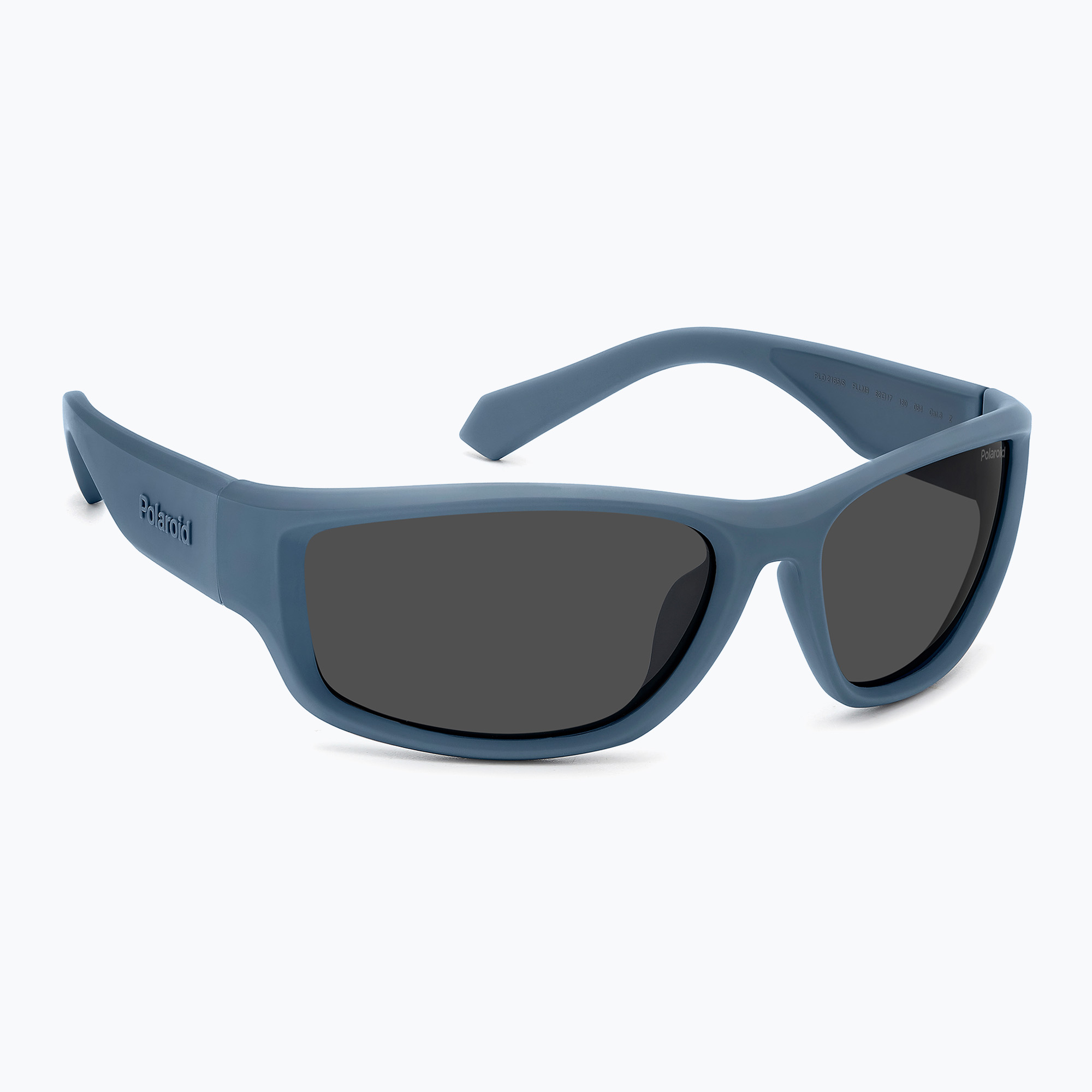 Okulary przeciwsłoneczne męskie Polaroid PLD 2166/S matte blue/grey polarized 