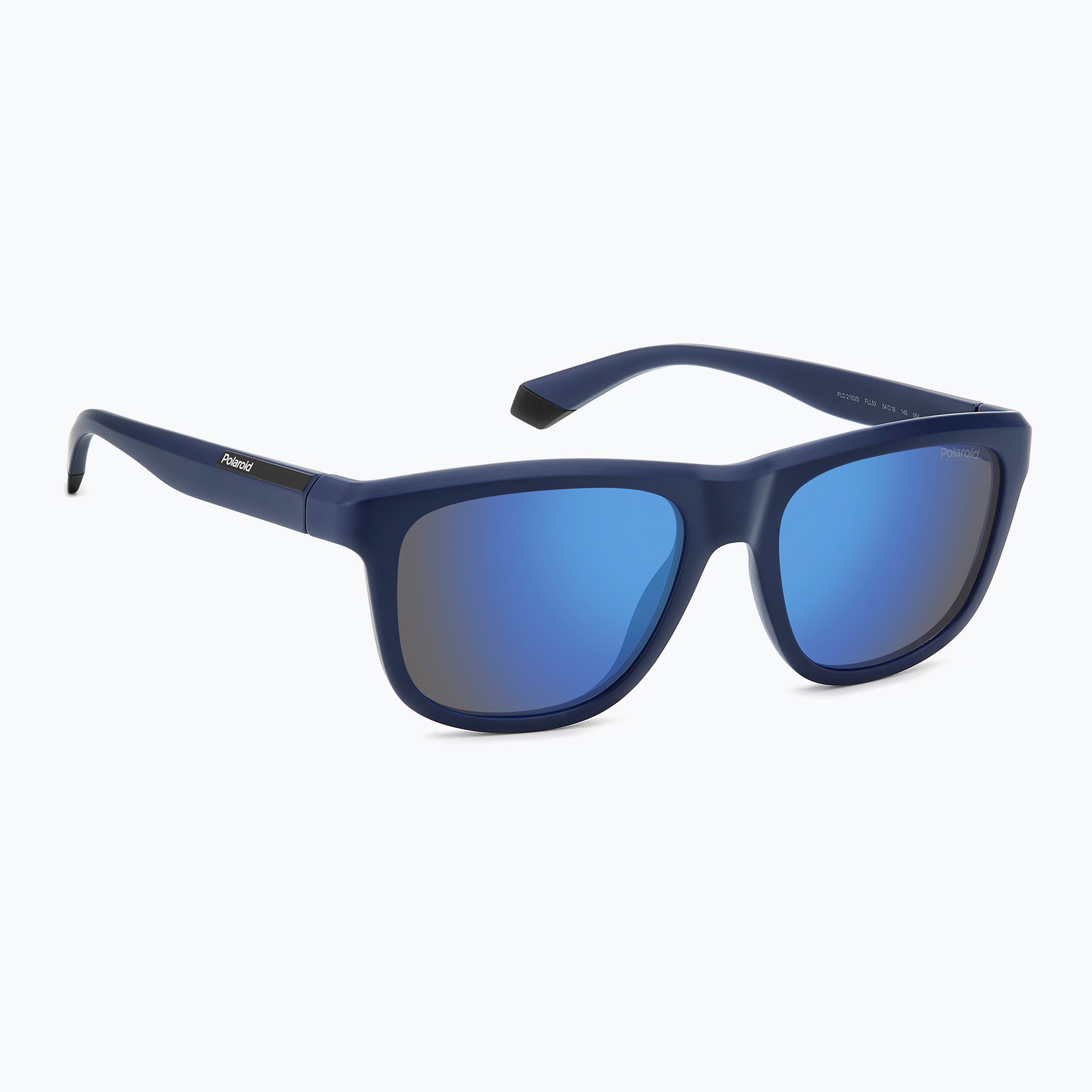Okulary przeciwsłoneczne Polaroid PLD 2163/S matte blue/blue mirror polarized 