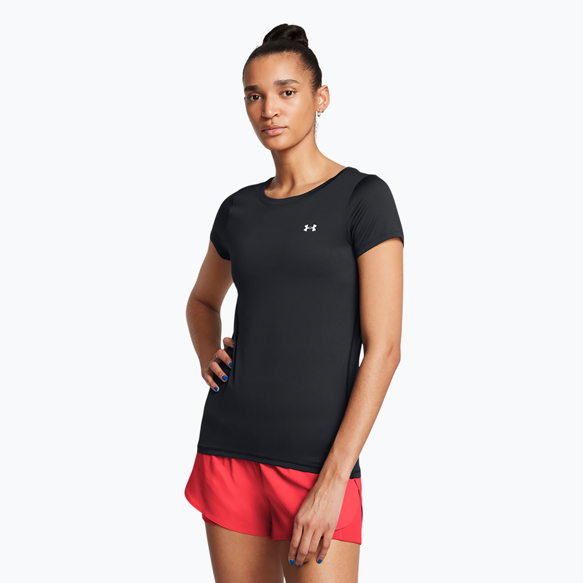 Koszulka treningowa damska Under Armour Heat Gear Armour black/white | WYSYŁKA W 24H | 30 DNI NA ZWROT