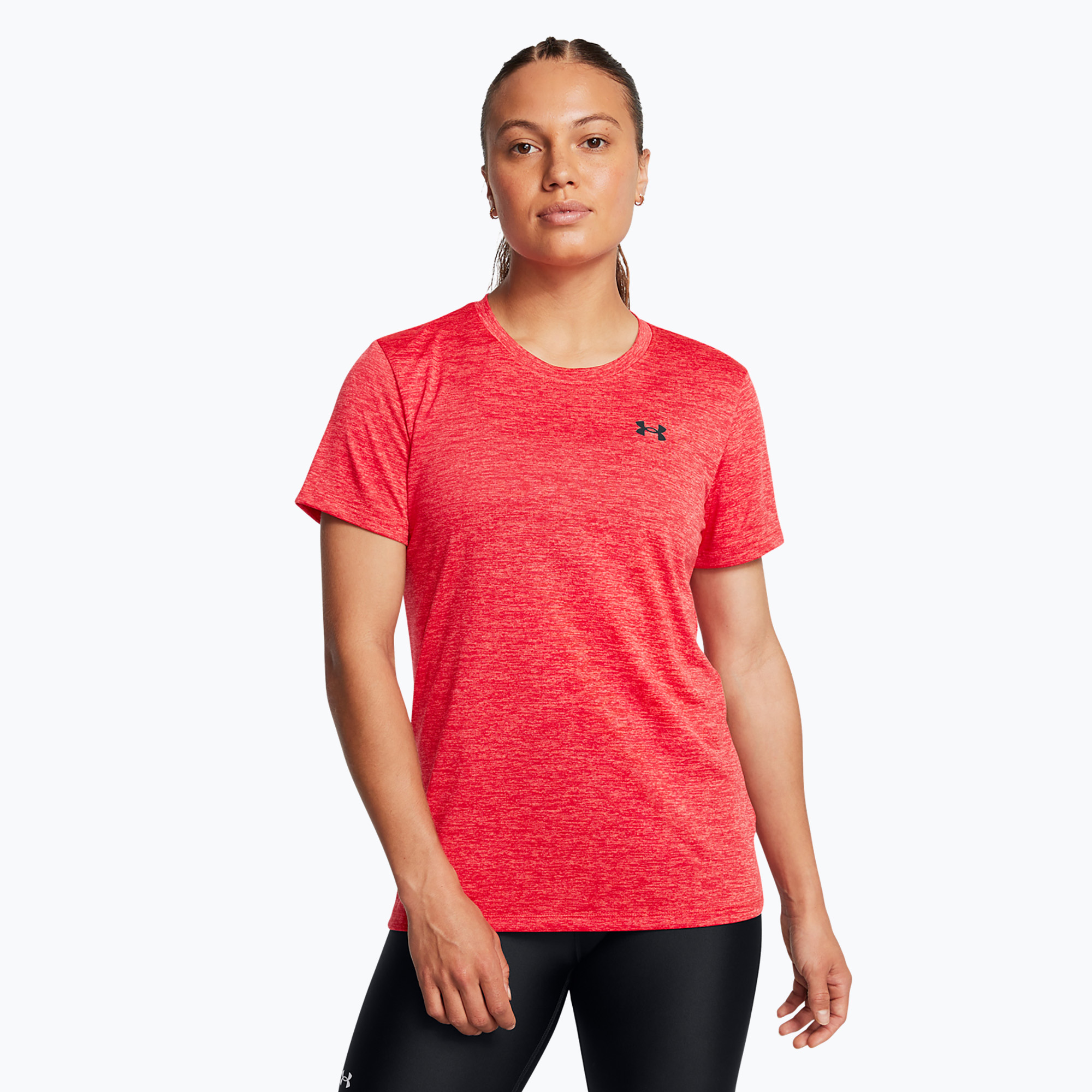 Koszulka treningowa damska Under Armour Tech Twist racer red/black | WYSYŁKA W 24H | 30 DNI NA ZWROT