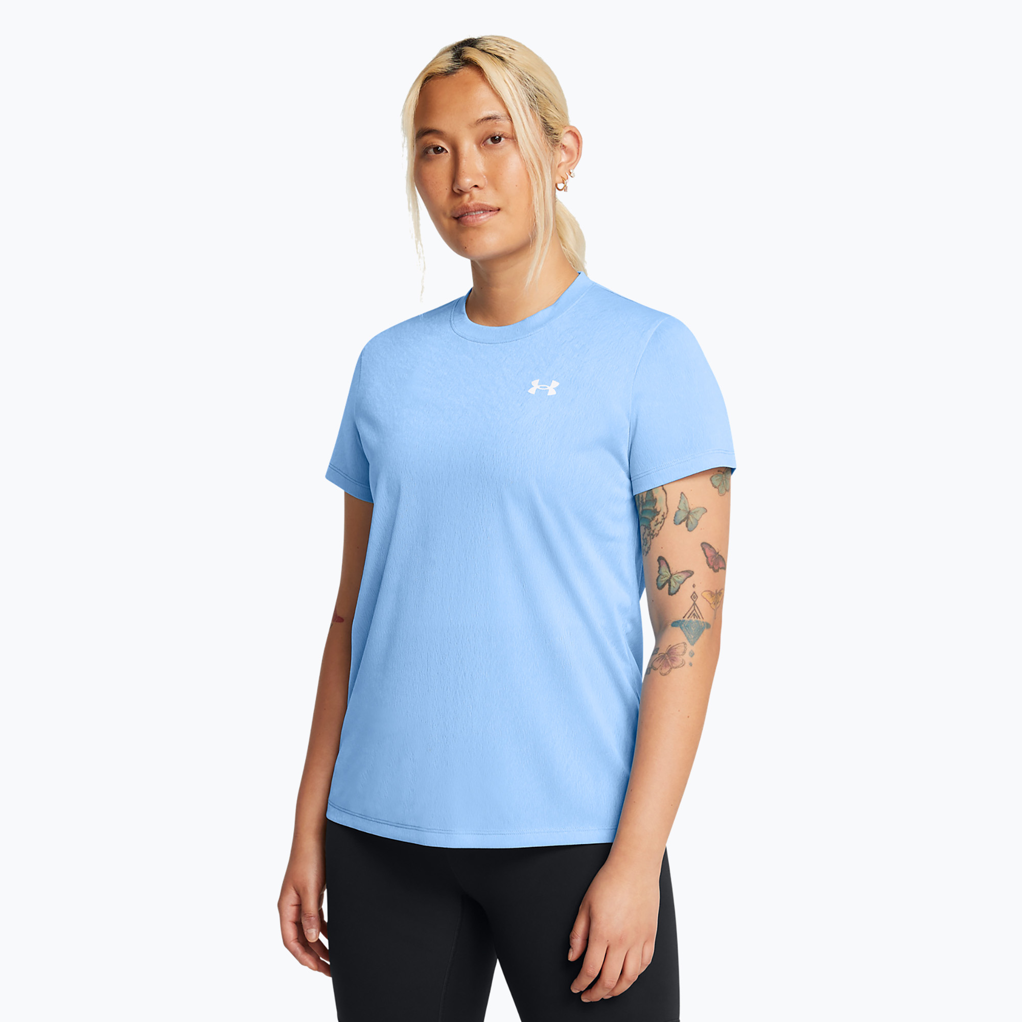 Koszulka treningowa damska Under Armour Tech Riddle horizon blue/white | WYSYŁKA W 24H | 30 DNI NA ZWROT