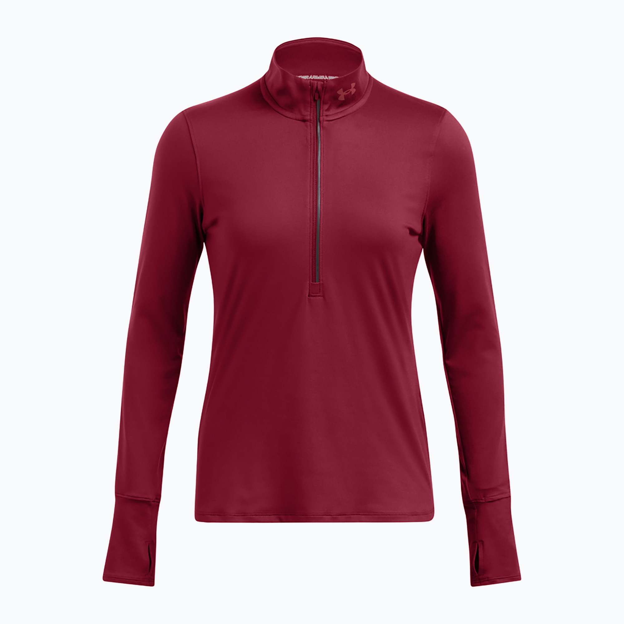 Longsleeve do biegania damski Under Armour Launch Pro Half Zip cardinal/reflective | WYSYŁKA W 24H | 30 DNI NA ZWROT