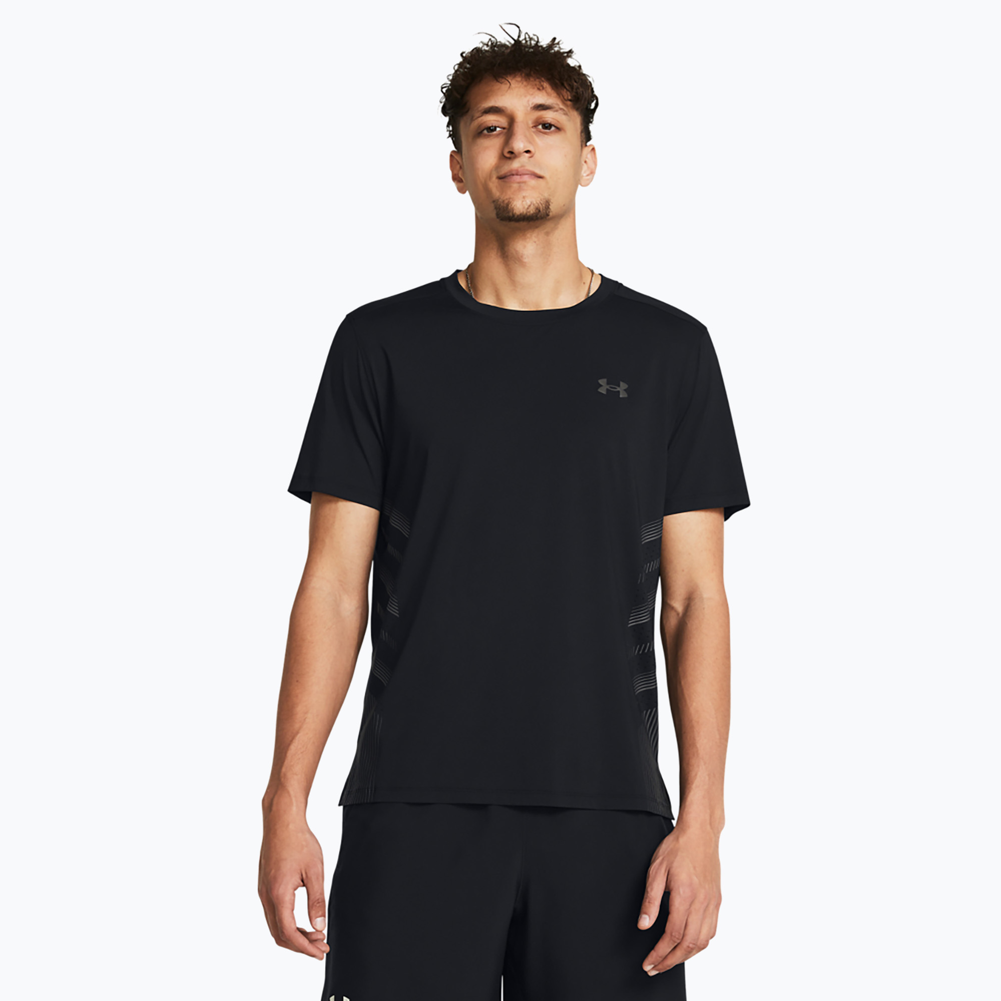 Koszulka do biegania męska Under Armour UA Launch Elite Graphic black/castlerock /reflective | WYSYŁKA W 24H | 30 DNI NA ZWROT