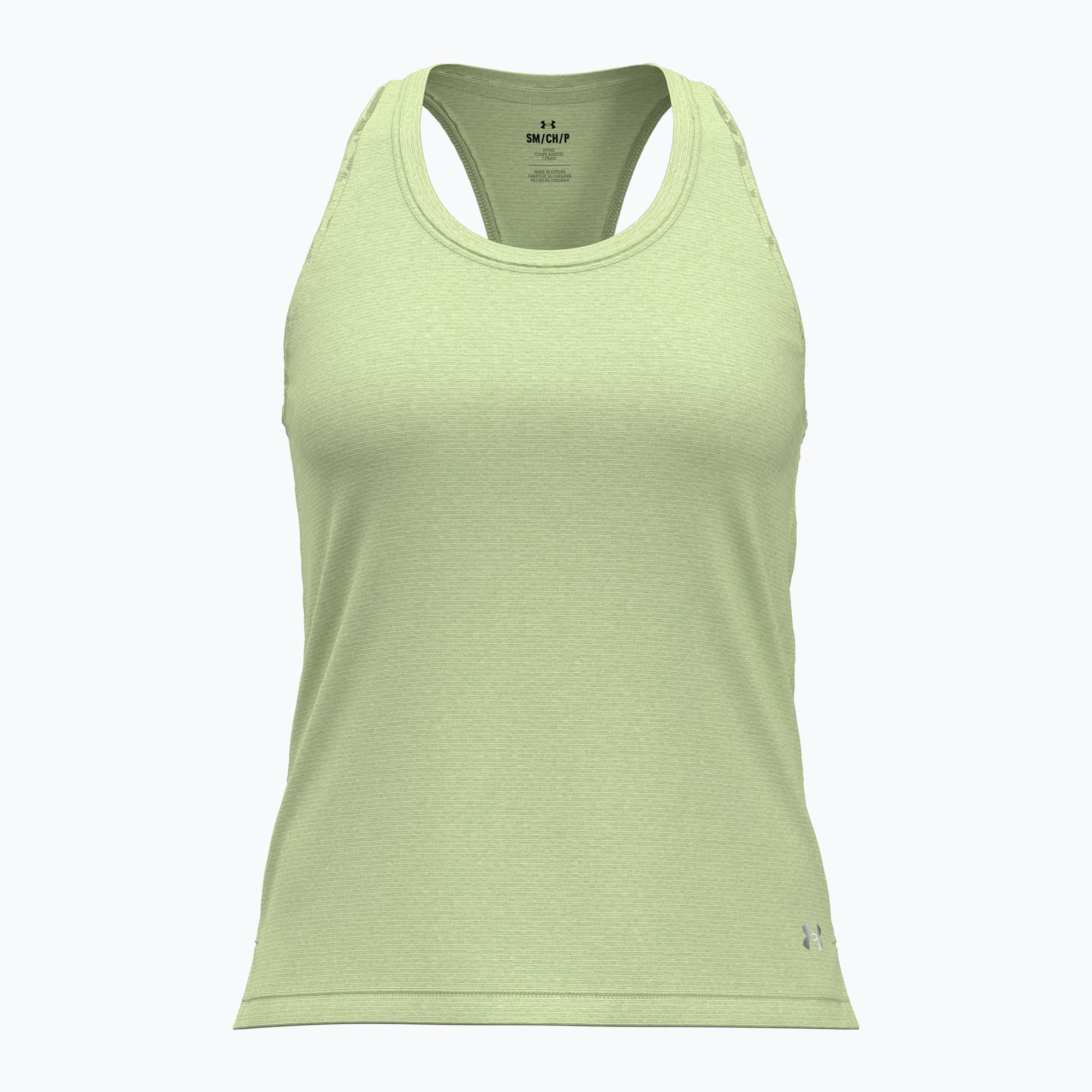 Tank top do biegania damski Under Armour Launch Singlet retro green/reflective | WYSYŁKA W 24H | 30 DNI NA ZWROT