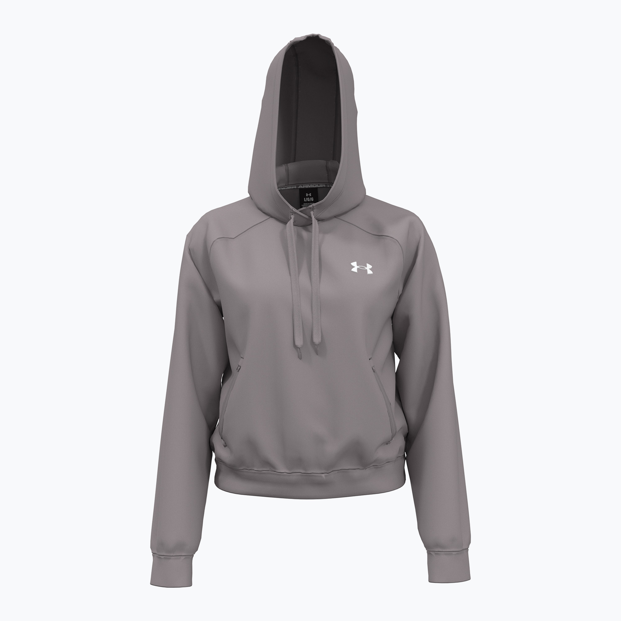 Bluza damska Under Armour Pro Fleece Hoodie tetra gray/white | WYSYŁKA W 24H | 30 DNI NA ZWROT