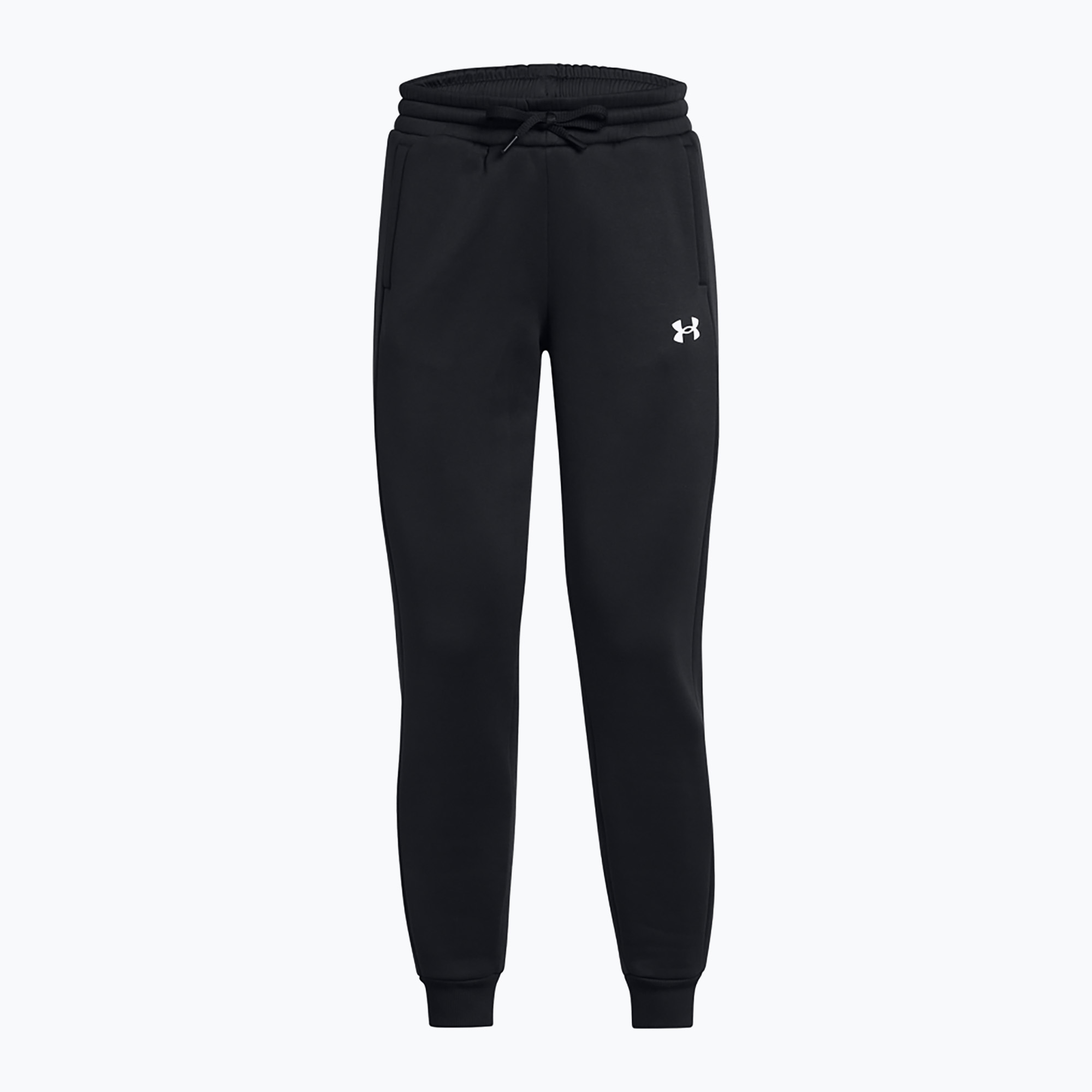 Spodnie damskie Under Armour Fleece Jogger UA Armour black/white | WYSYŁKA W 24H | 30 DNI NA ZWROT