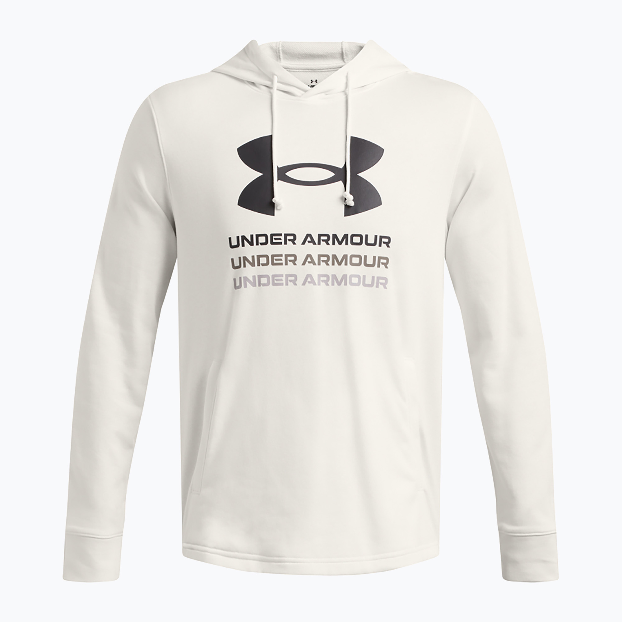 Bluza męska Under Armour Rival Terry Graphic Hood onyx white/black | WYSYŁKA W 24H | 30 DNI NA ZWROT