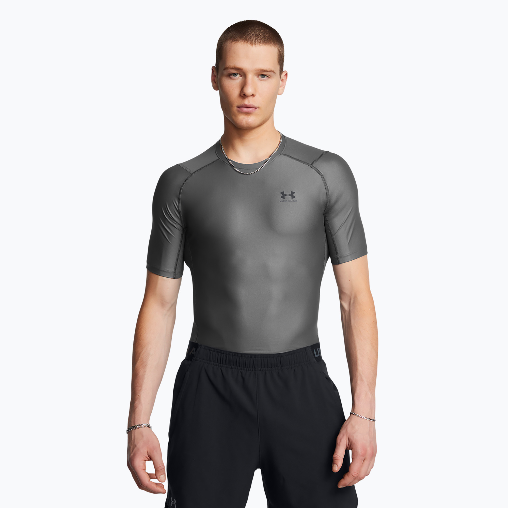 Koszulka treningowa męska Under Armour HG IsoChill Comp castlerock/black | WYSYŁKA W 24H | 30 DNI NA ZWROT