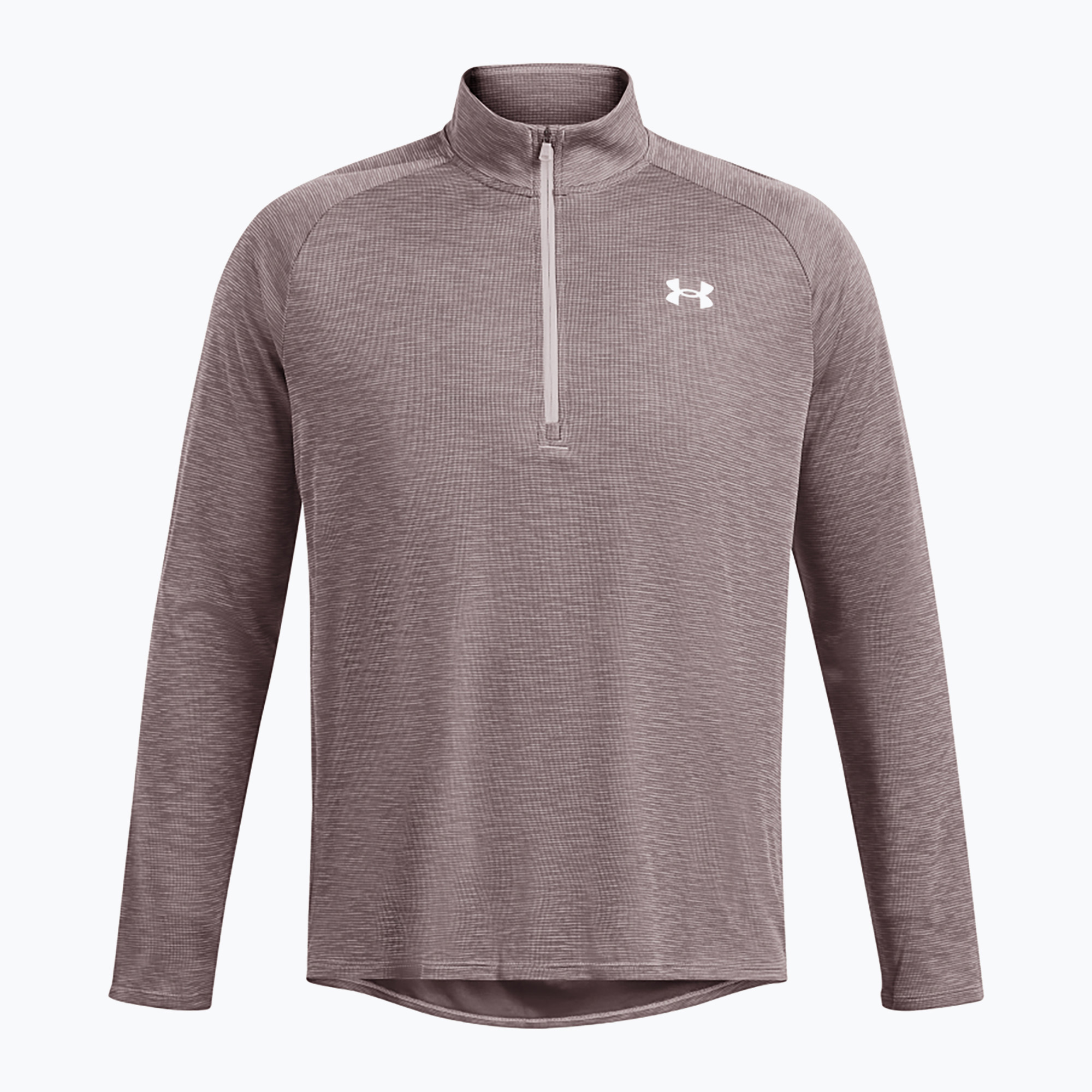 Longsleeve męski Under Armour Tech Textured 1/2 Zip tetra gray/white | WYSYŁKA W 24H | 30 DNI NA ZWROT