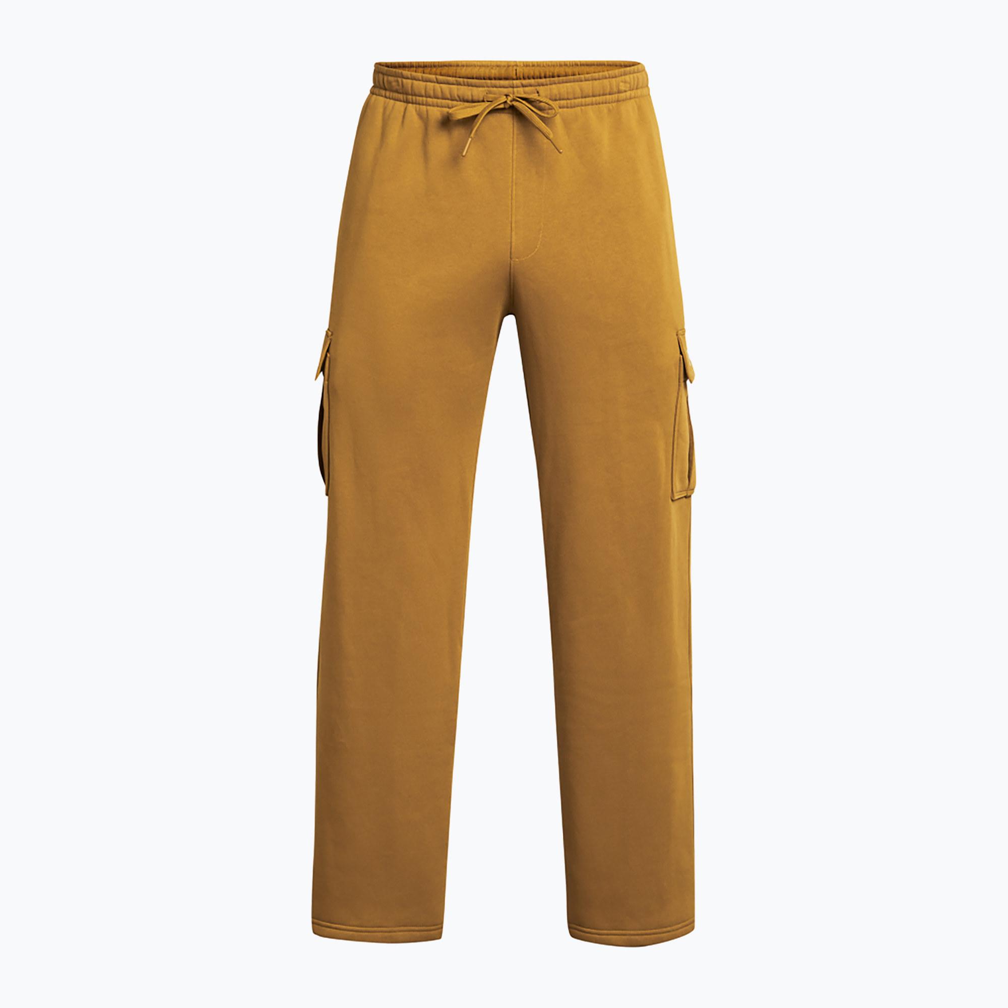 Spodnie treningowe damskie Under Armour Project Rock Icon Fleece yellow ochre / silt | WYSYŁKA W 24H | 30 DNI NA ZWROT