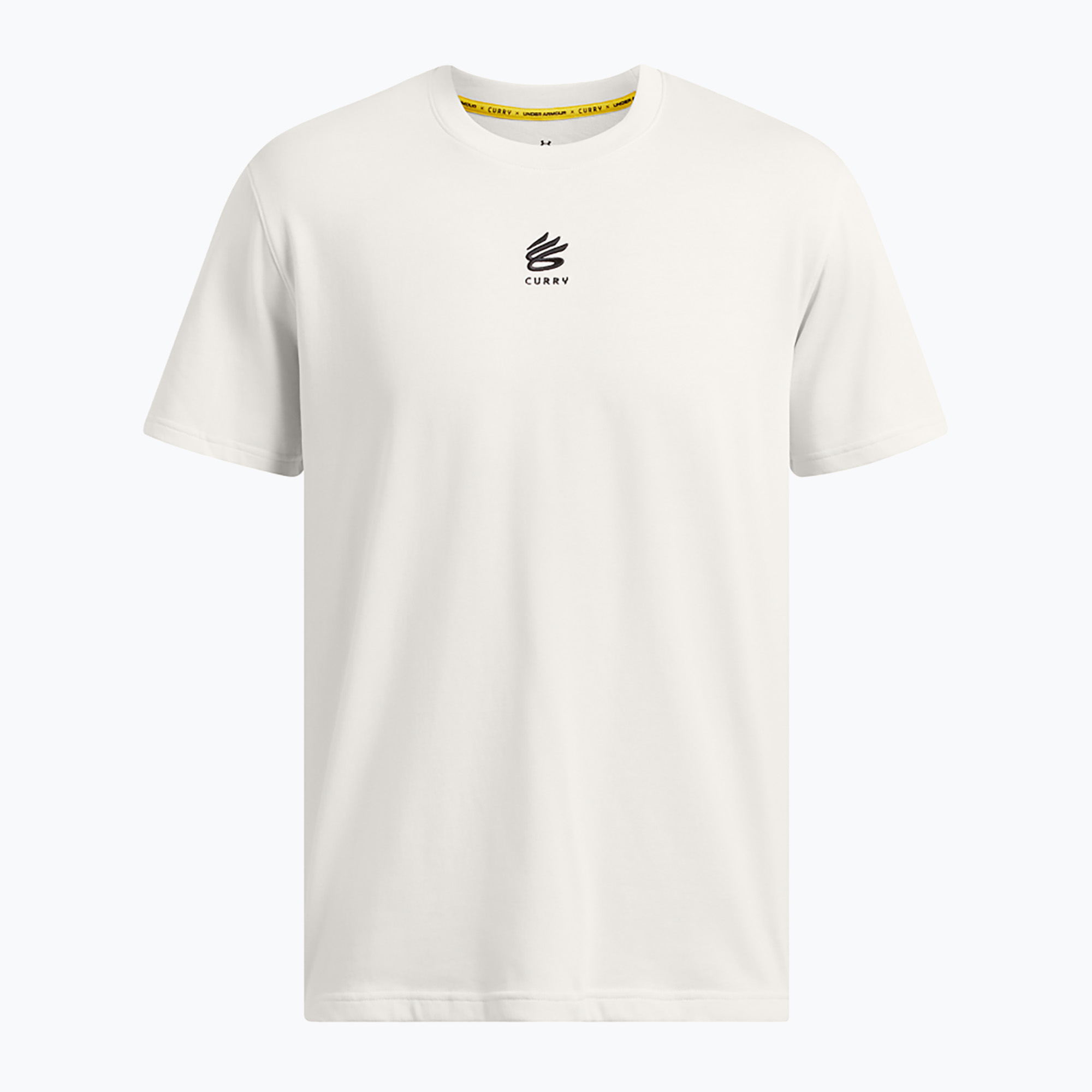 Koszulka męska Under Armour Curry Hvyweight Logo Tee white clay/black | WYSYŁKA W 24H | 30 DNI NA ZWROT