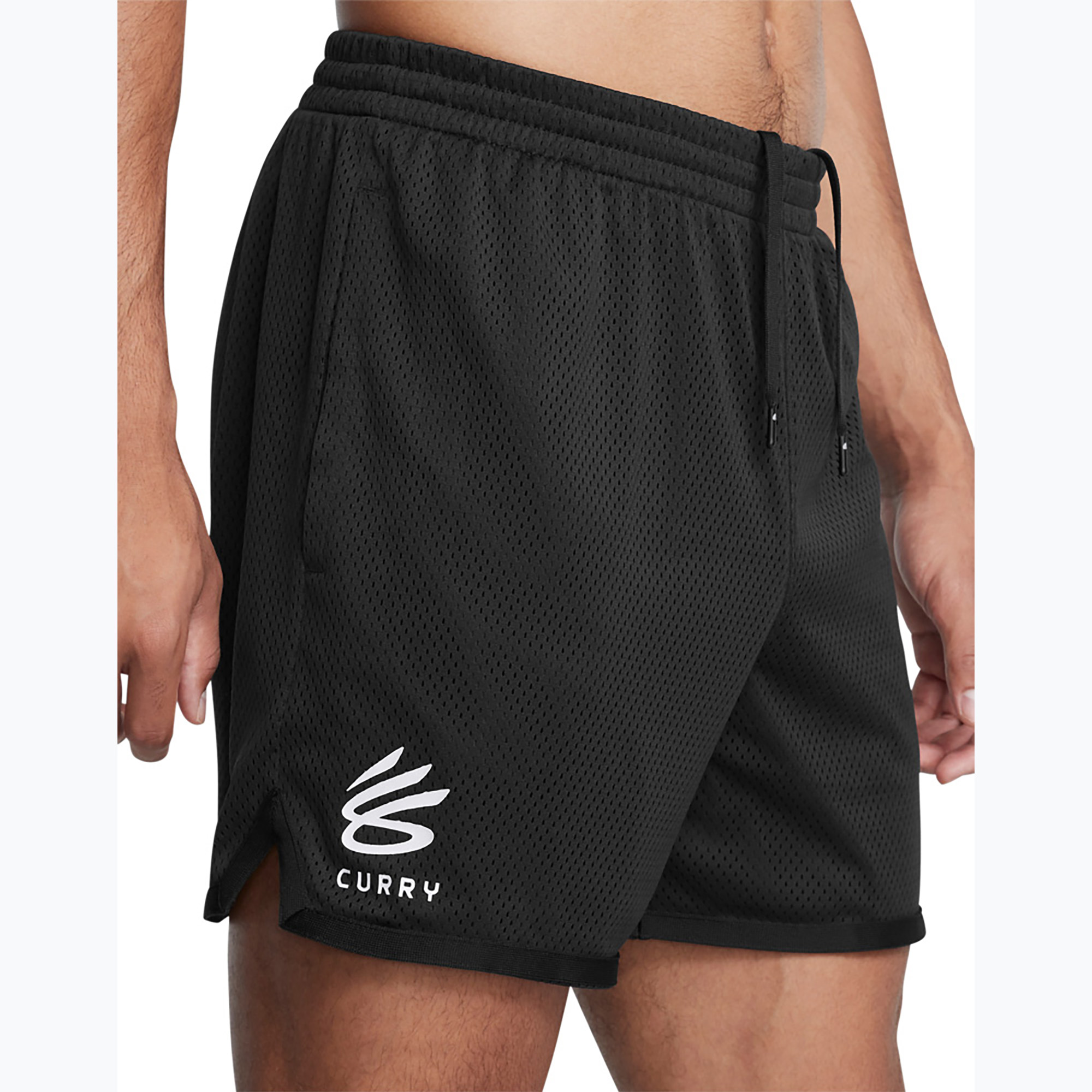 Spodenki koszykarskie męskie Under Armour Curry Splash Short black/white clay | WYSYŁKA W 24H | 30 DNI NA ZWROT