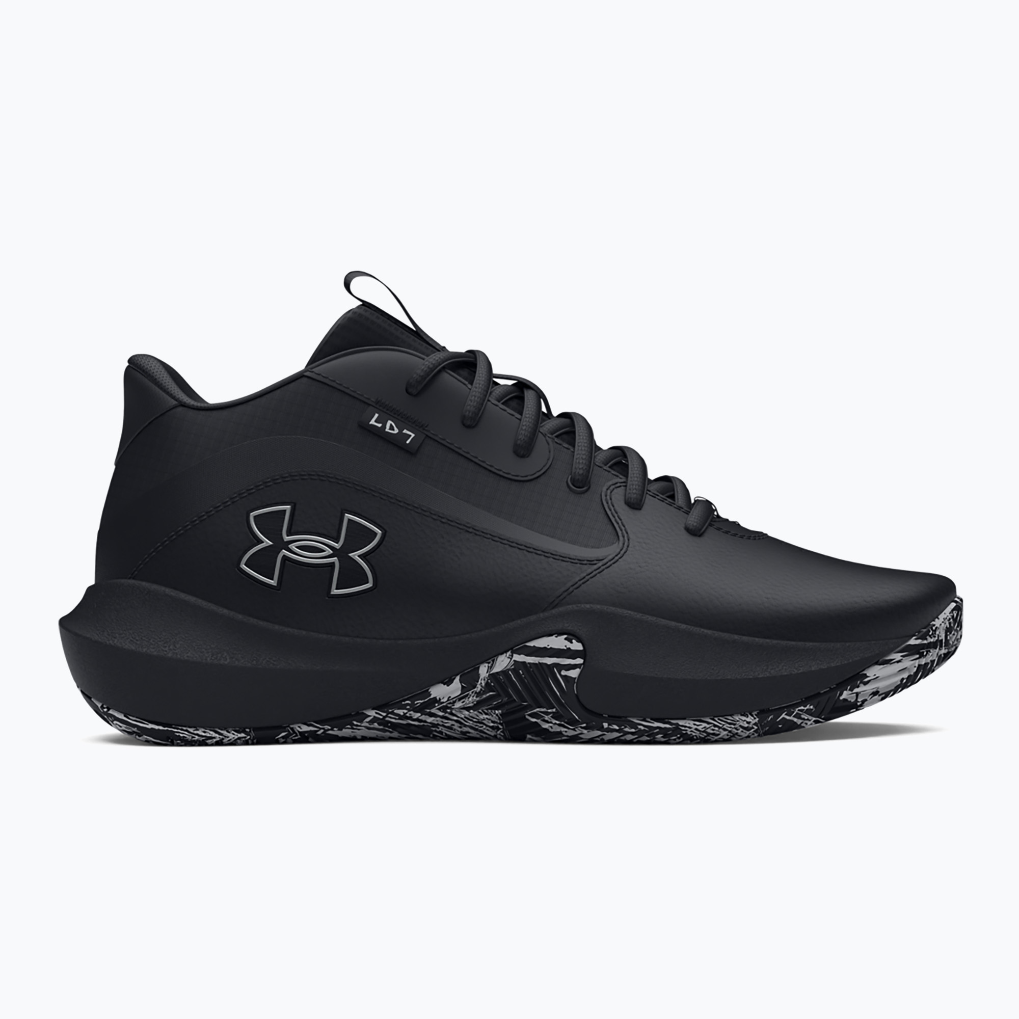 Buty do koszykówki Under Armour Lockdown 7 black/black/metallic silver | WYSYŁKA W 24H | 30 DNI NA ZWROT