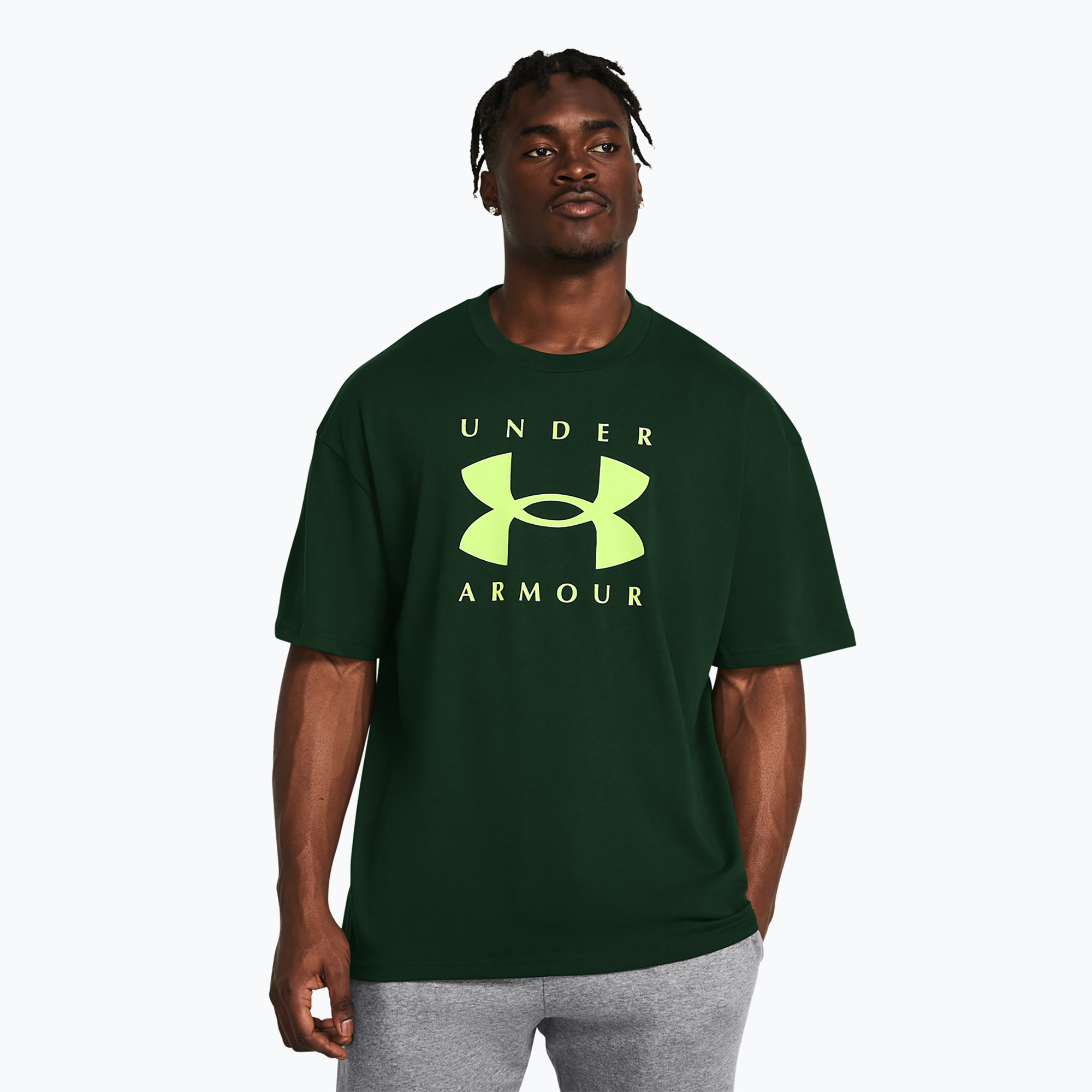 Koszulka męska Under Armour HW OS Branded forest green/morph green | WYSYŁKA W 24H | 30 DNI NA ZWROT