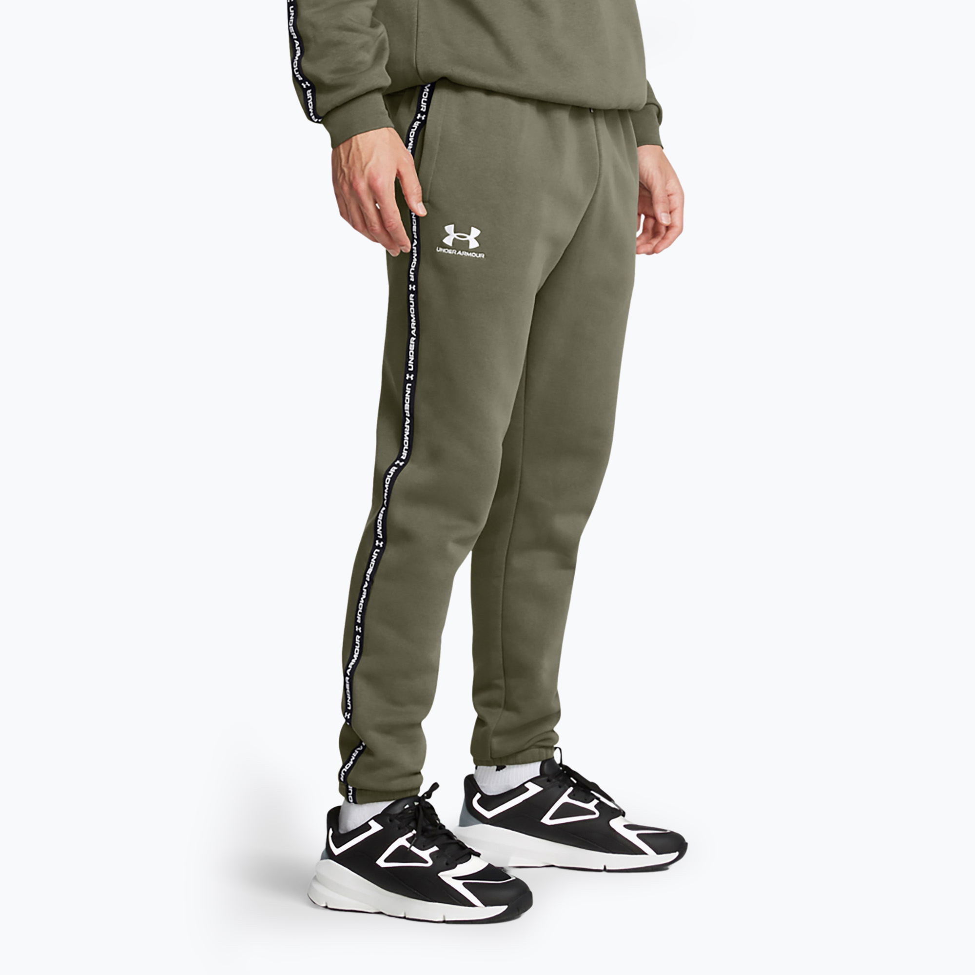 Spodnie męskie Under Armour Icon Fleece Jgr marine green/white | WYSYŁKA W 24H | 30 DNI NA ZWROT