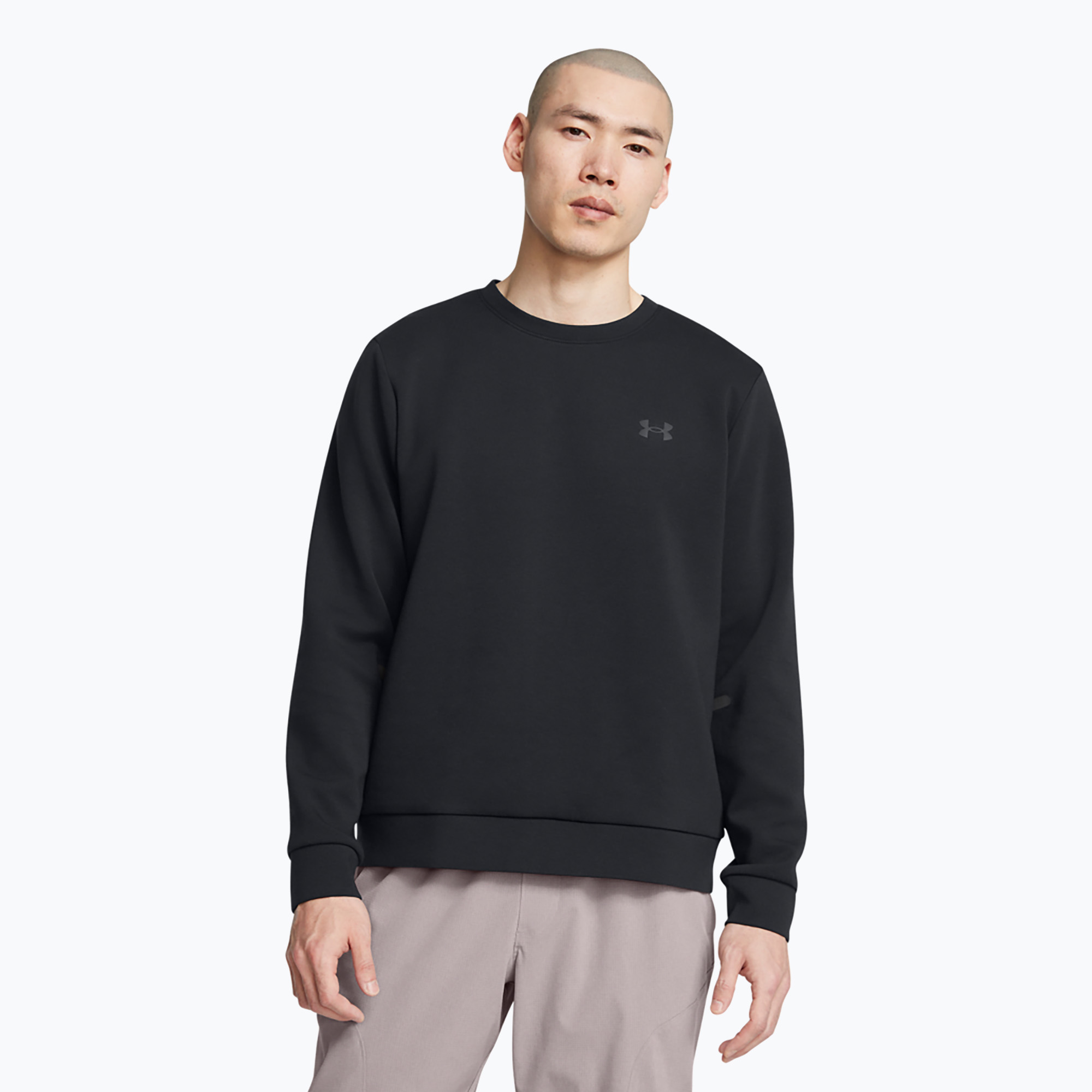 Bluza męska Under Armour Unstoppable Fleece Crew black/black | WYSYŁKA W 24H | 30 DNI NA ZWROT