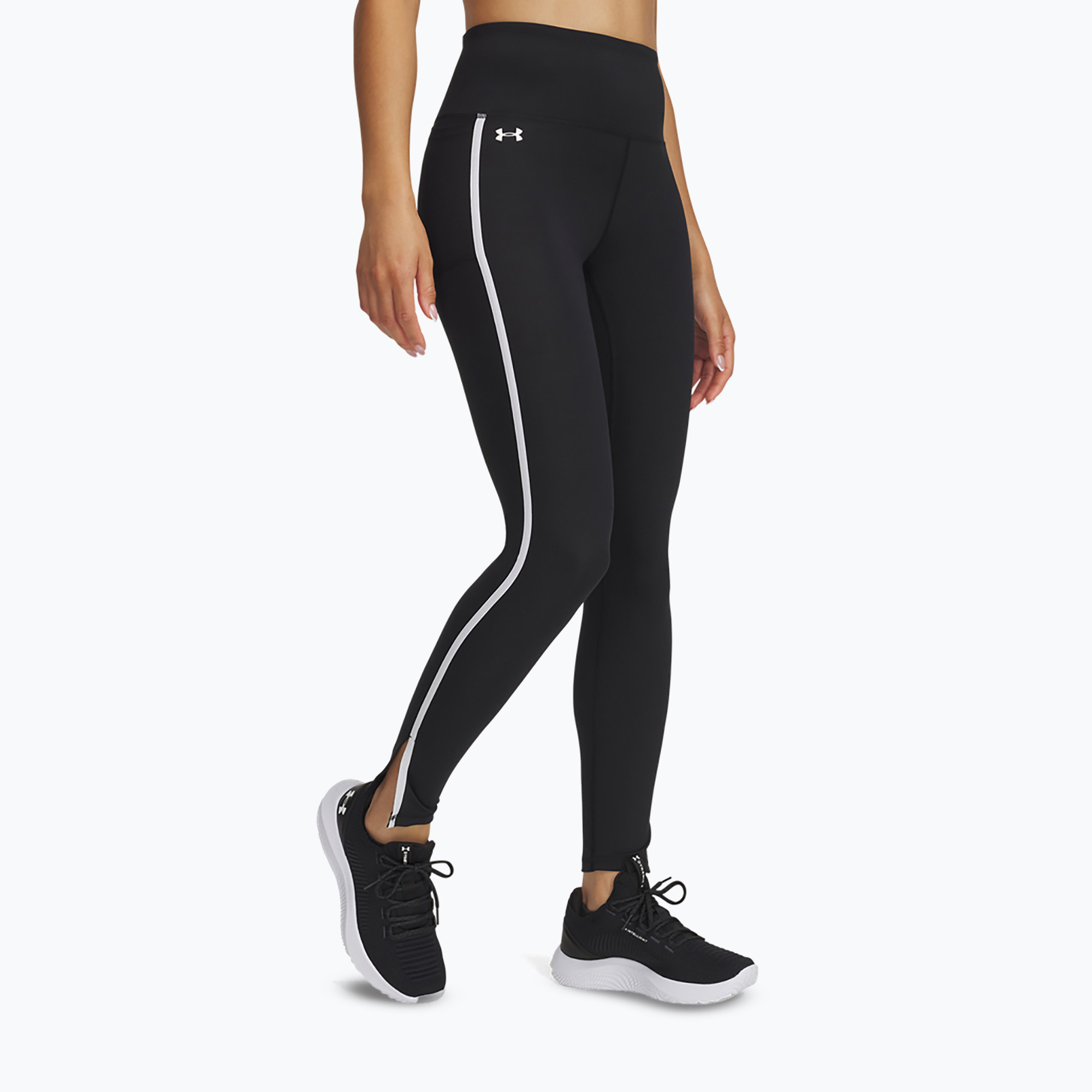 Legginsy damskie Under Armour Motion Piped black/white/white | WYSYŁKA W 24H | 30 DNI NA ZWROT