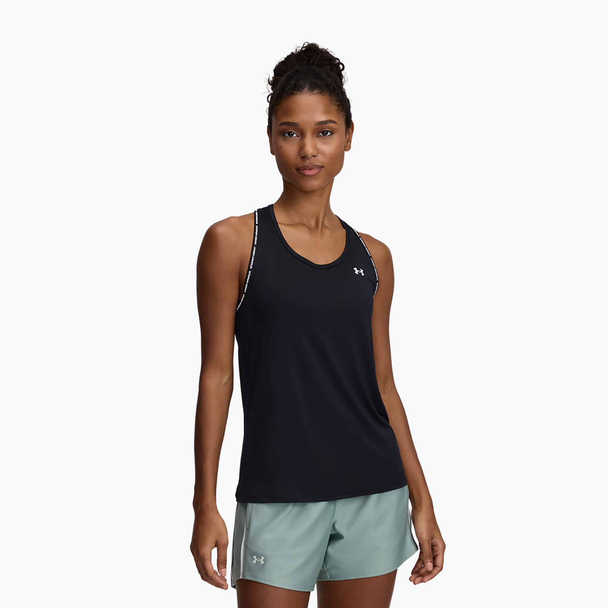 Top treningowy damski Under Armour Tech Knockout Tank black/white | WYSYŁKA W 24H | 30 DNI NA ZWROT