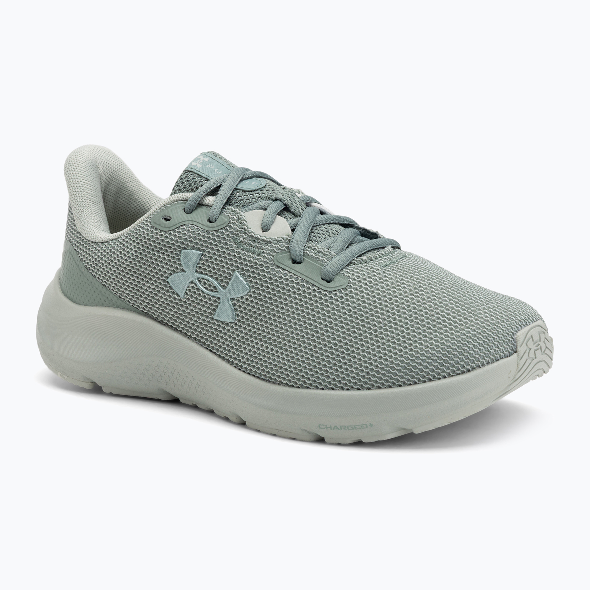 Buty do biegania damskie Under Armour Charged Pursuit 4 silica green/silica green/metallic silica 