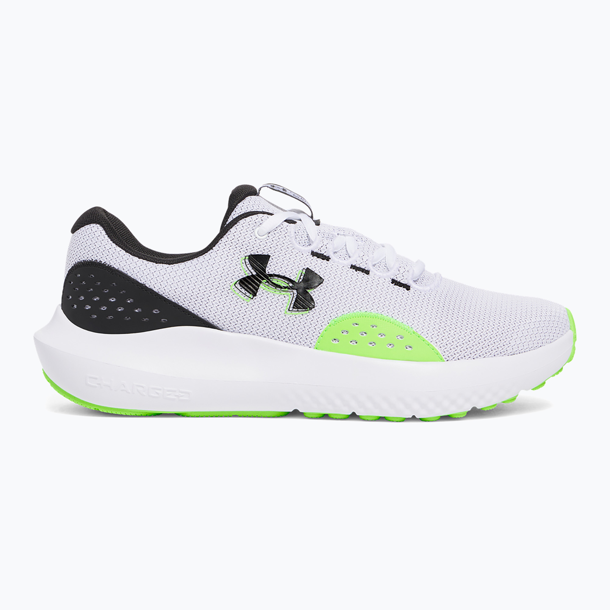 Buty do biegania męskie Under Armour Charged Surge 4 white/hyper green/black | WYSYŁKA W 24H | 30 DNI NA ZWROT