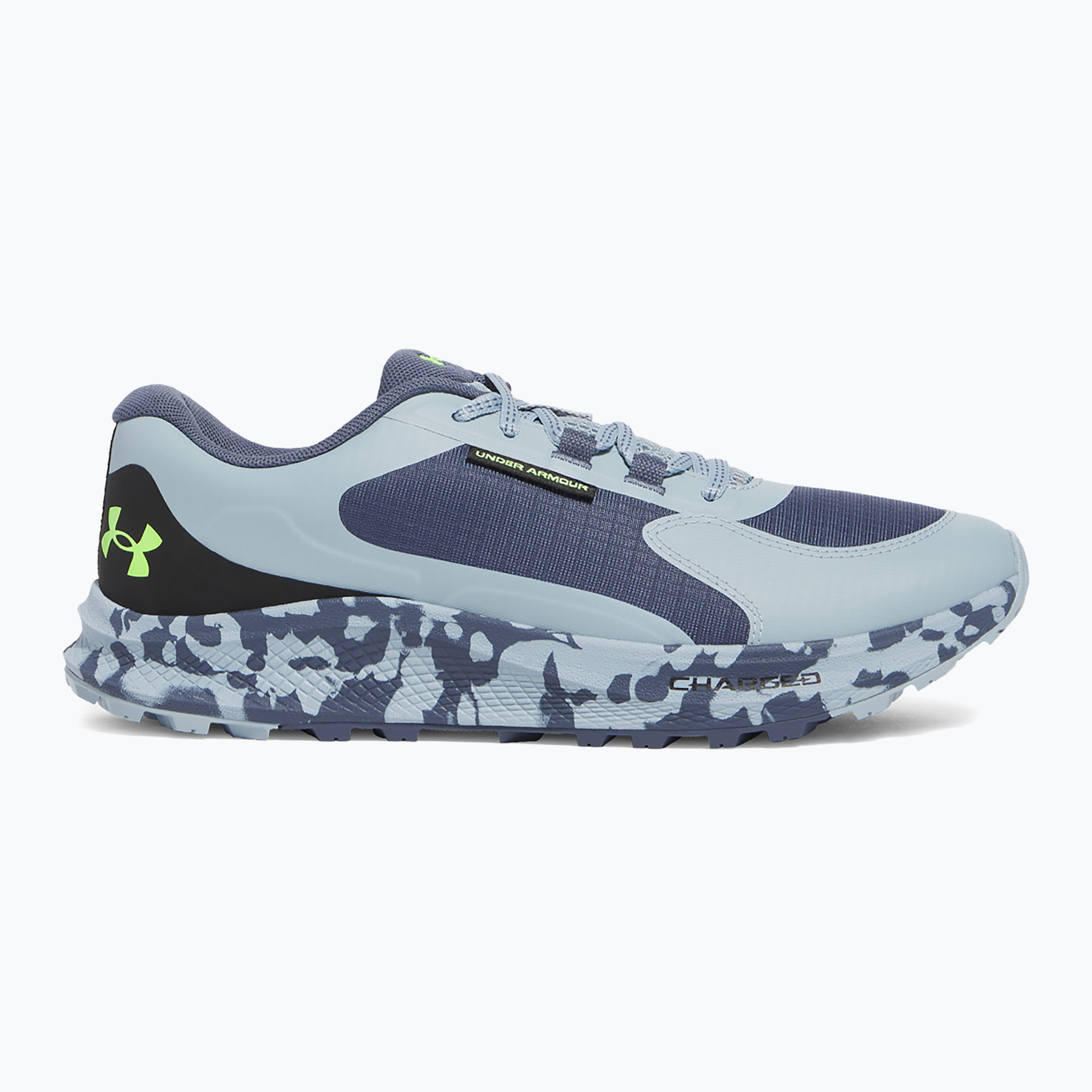 Buty do biegania męskie Under Armour Charged Bandit Trail 3 downpour gray/harbor blue/hyper green | WYSYŁKA W 24H | 30 DNI NA ZWROT