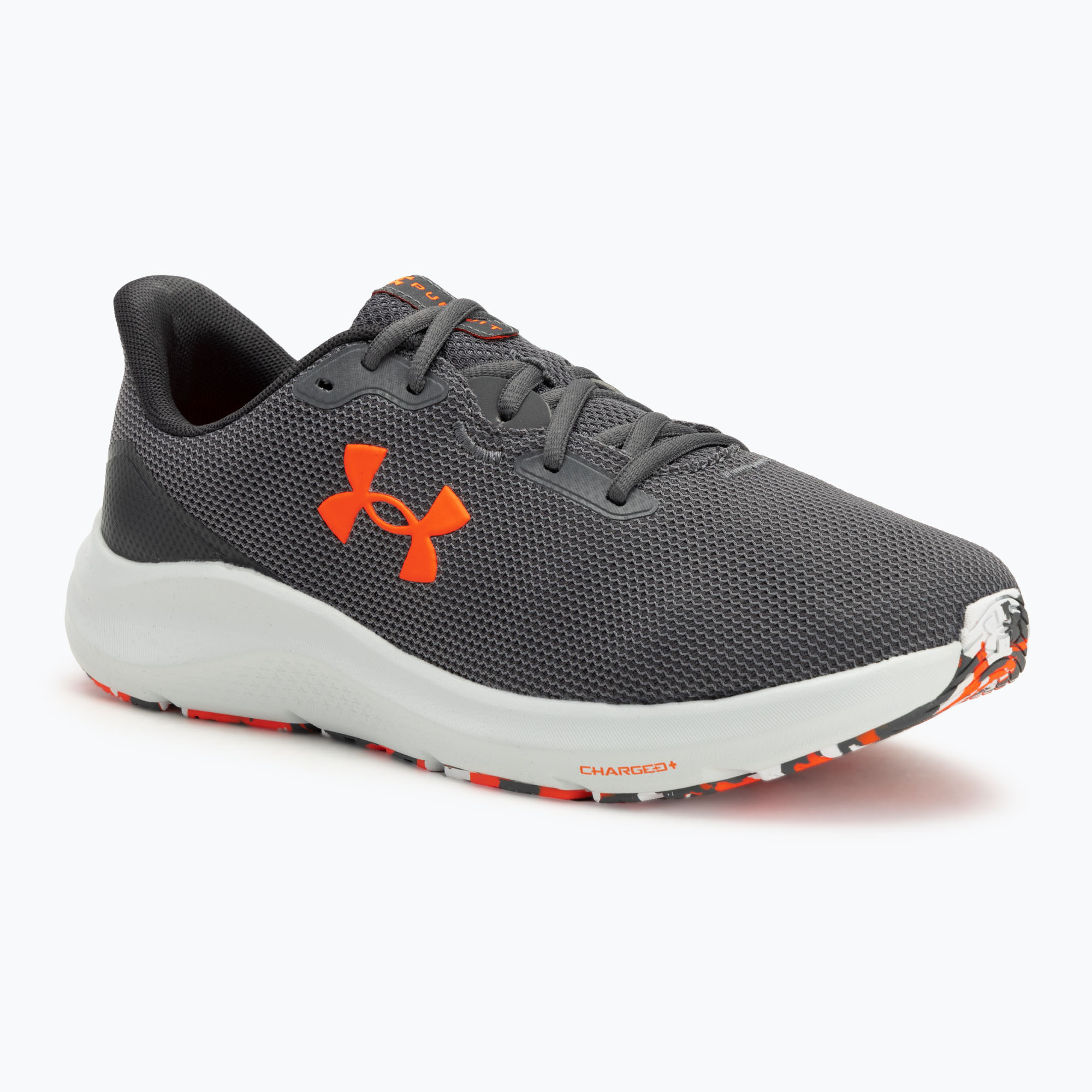 Buty do biegania męskie Under Armour Charged Pursuit 4 castlerock/anthracite/blaze orange | WYSYŁKA W 24H | 30 DNI NA ZWROT