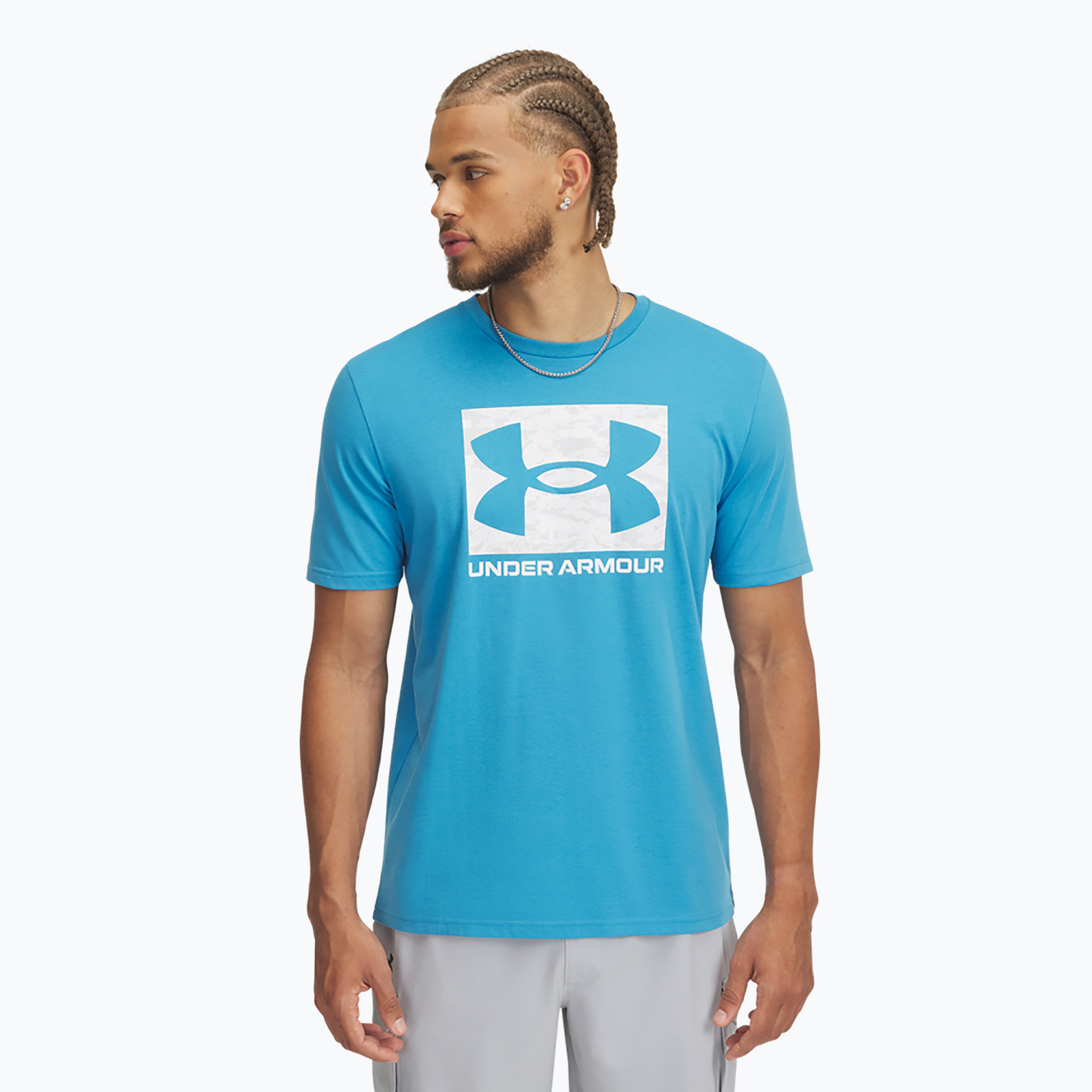 Koszulka treningowa męska Under Armour ABC Camo Boxed Logo ether blue/white | WYSYŁKA W 24H | 30 DNI NA ZWROT