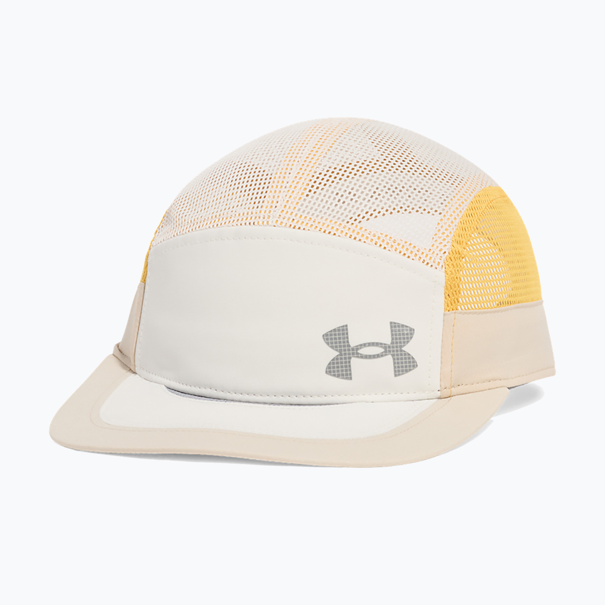 Czapka z daszkiem męska Under Armour Launch Camper stone/noble gold/reflective | WYSYŁKA W 24H | 30 DNI NA ZWROT