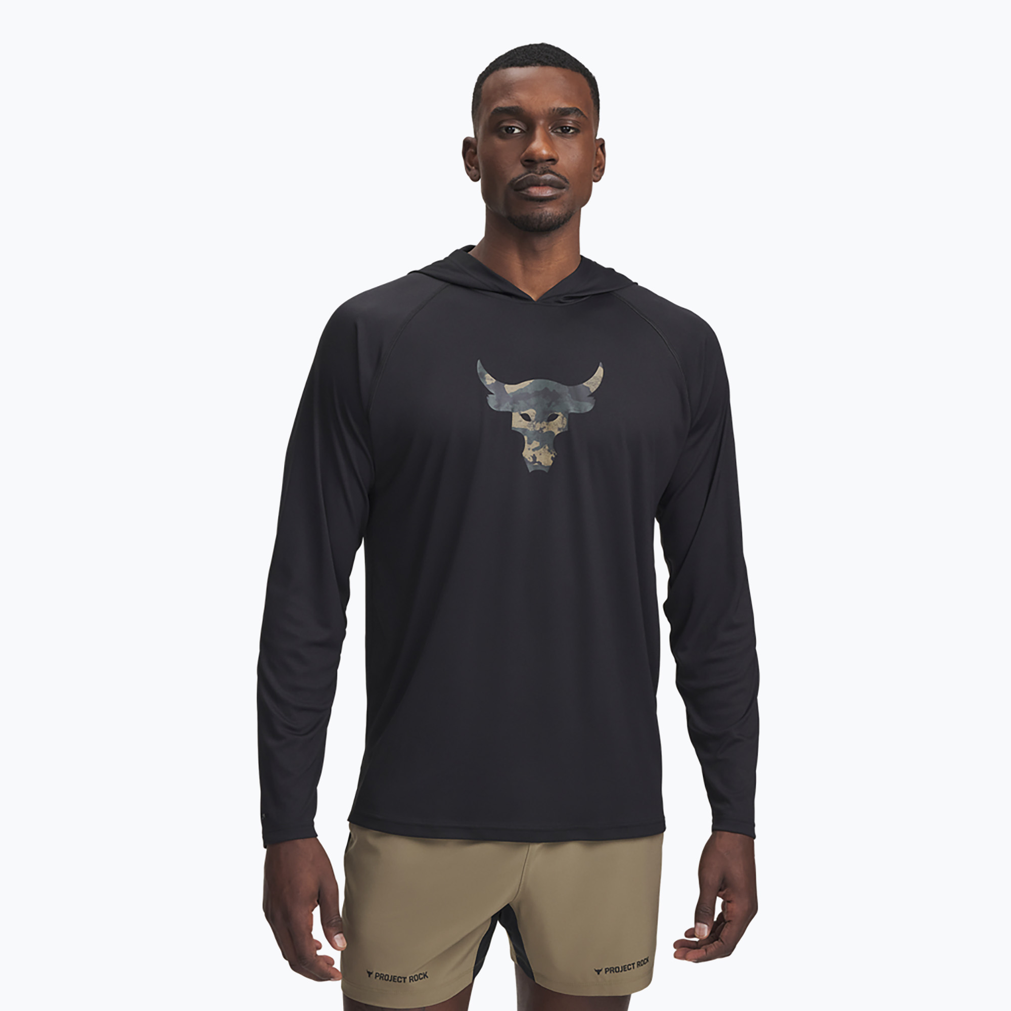 Bluza treningowa męska Under Armour Project Rock Iso-Chill Hoody black/hyper green 