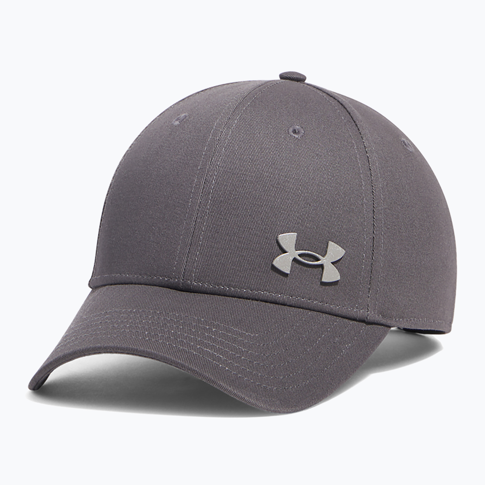 Czapka z daszkiem męska Under Armour Sportstyle Metal Adjustable castlerock/silver | WYSYŁKA W 24H | 30 DNI NA ZWROT