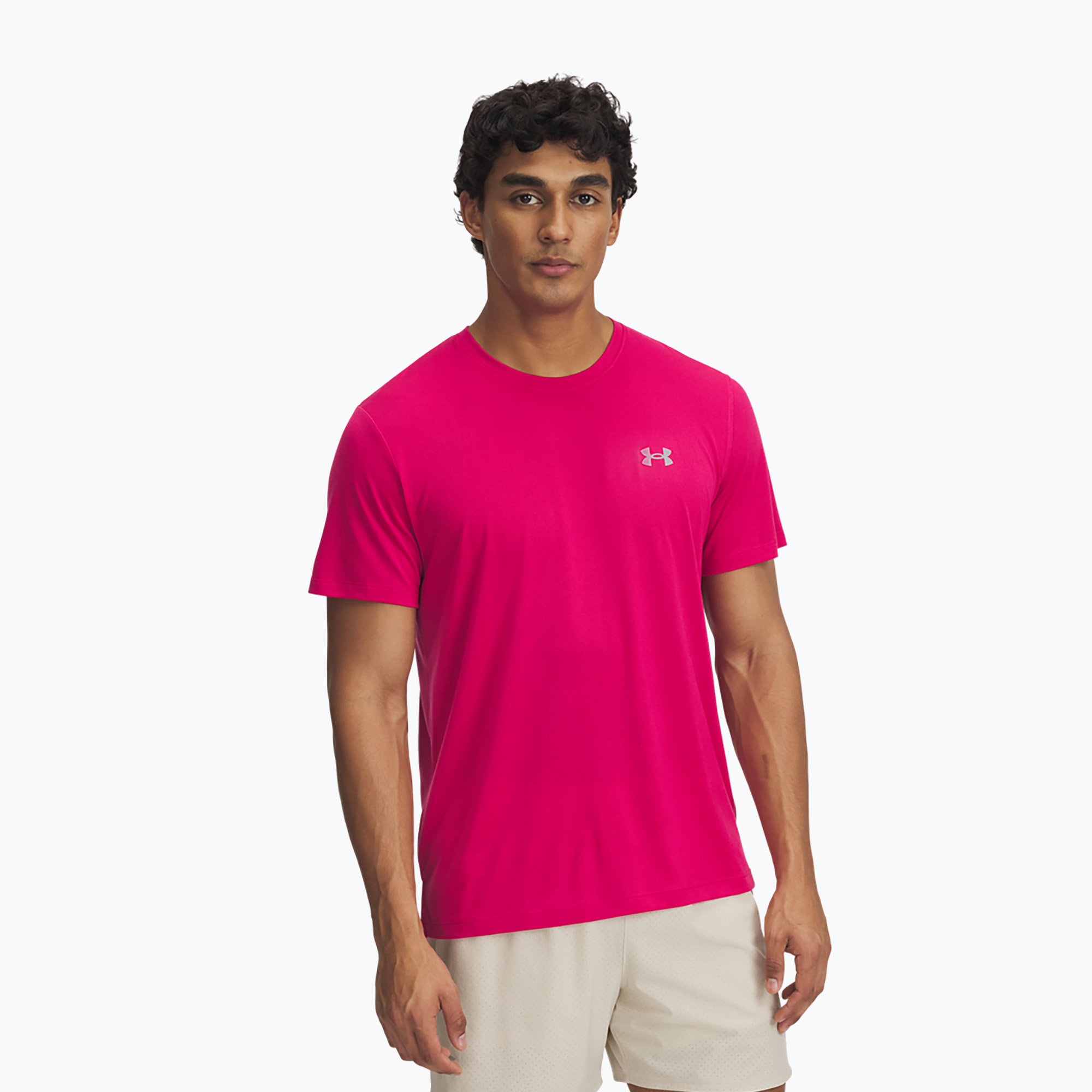Koszulka do biegania męska Under Armour Trail Run shaded fuchsia/reflective 