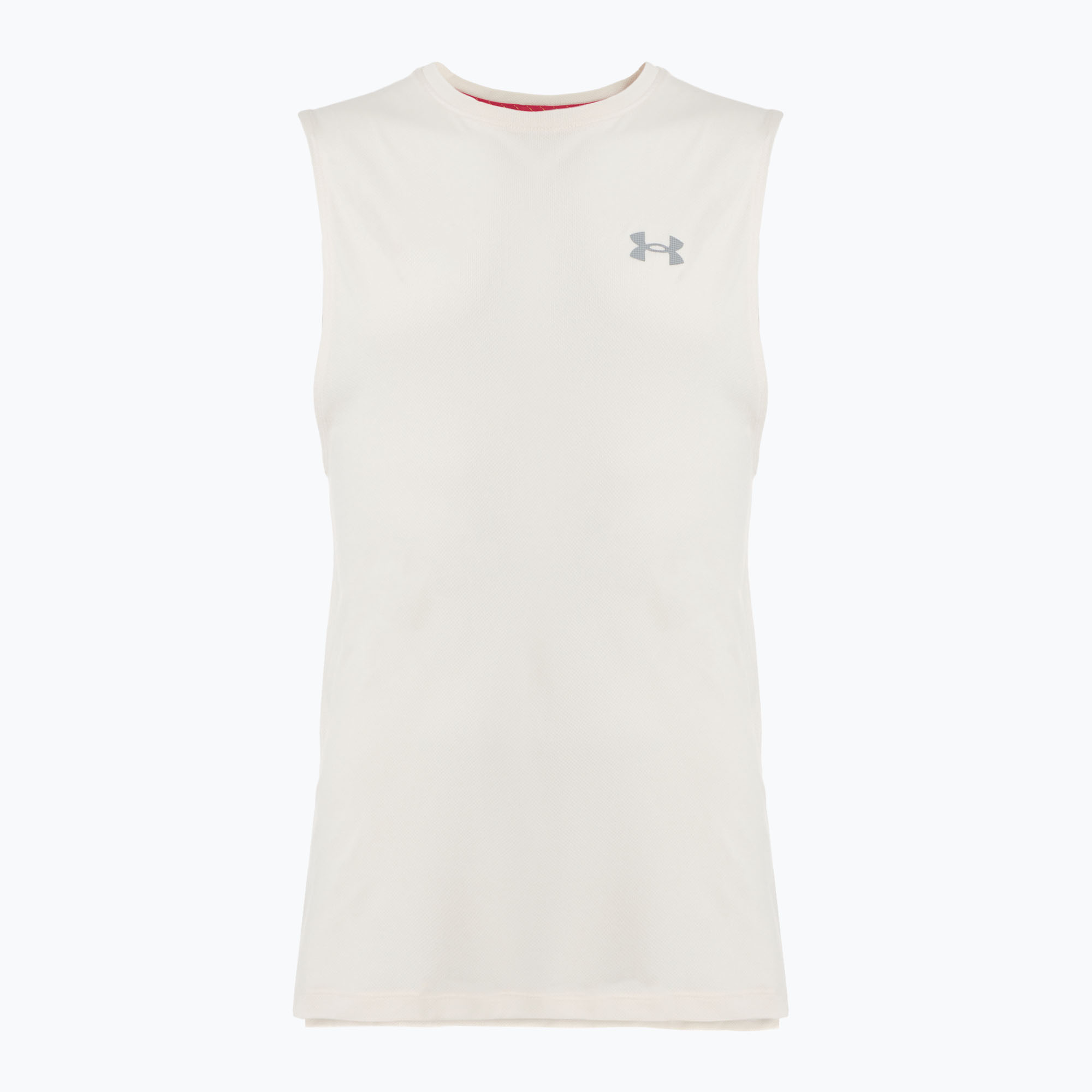 Tank top do biegania męski Under Armour Trail Run Launch Tank stone/reflective | WYSYŁKA W 24H | 30 DNI NA ZWROT