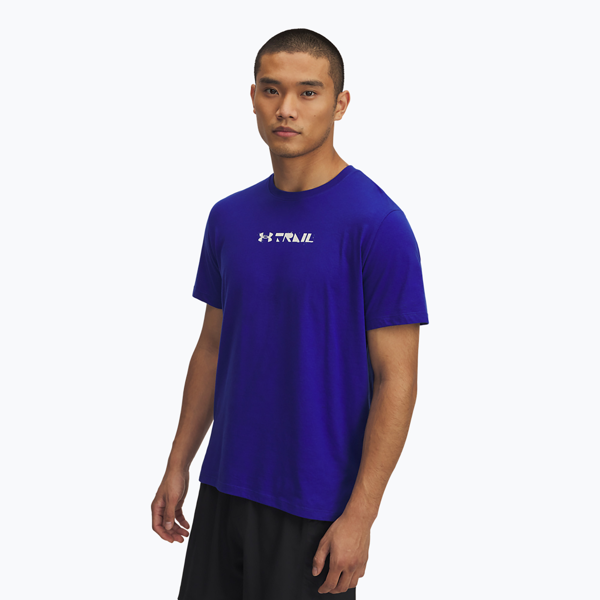 Koszulka do biegania męska Under Armour Trail Run Graphic Tee royal/reflective | WYSYŁKA W 24H | 30 DNI NA ZWROT