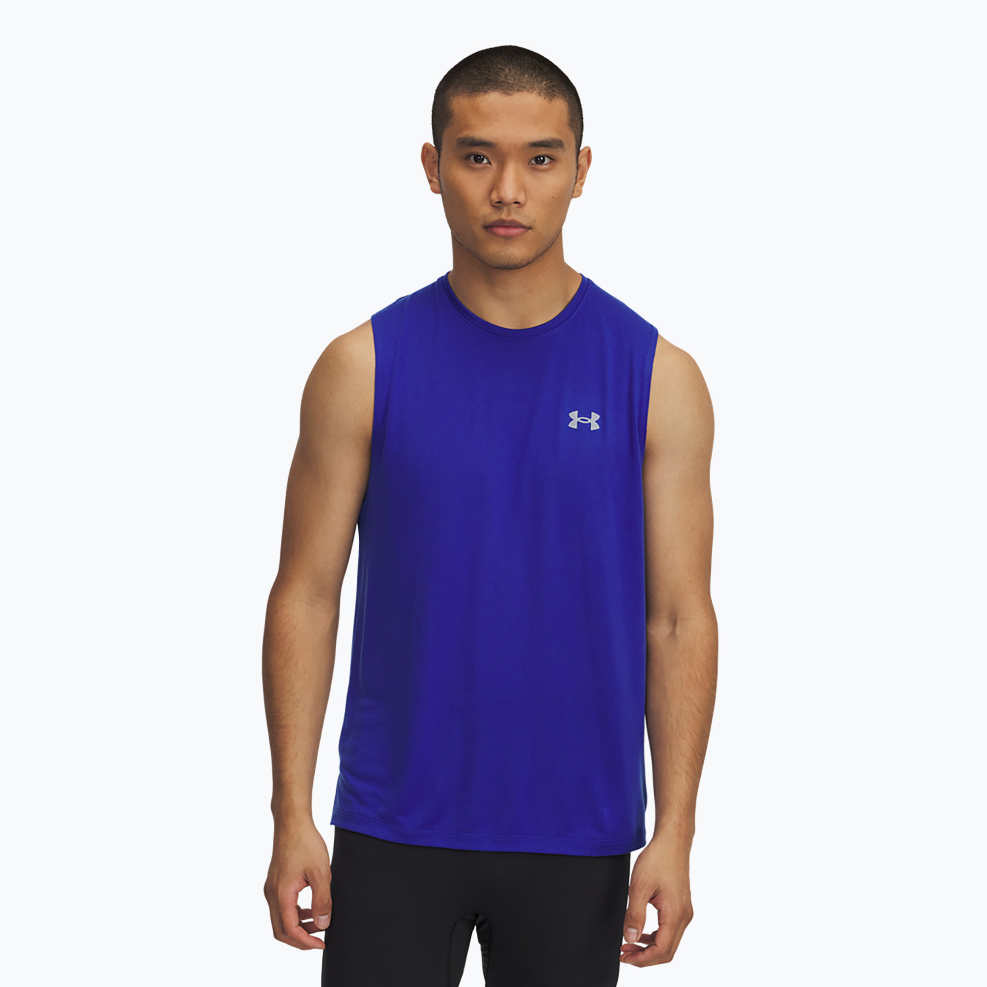 Tank top do biegania męski Under Armour Trail Run Launch Tank royal/reflective | WYSYŁKA W 24H | 30 DNI NA ZWROT