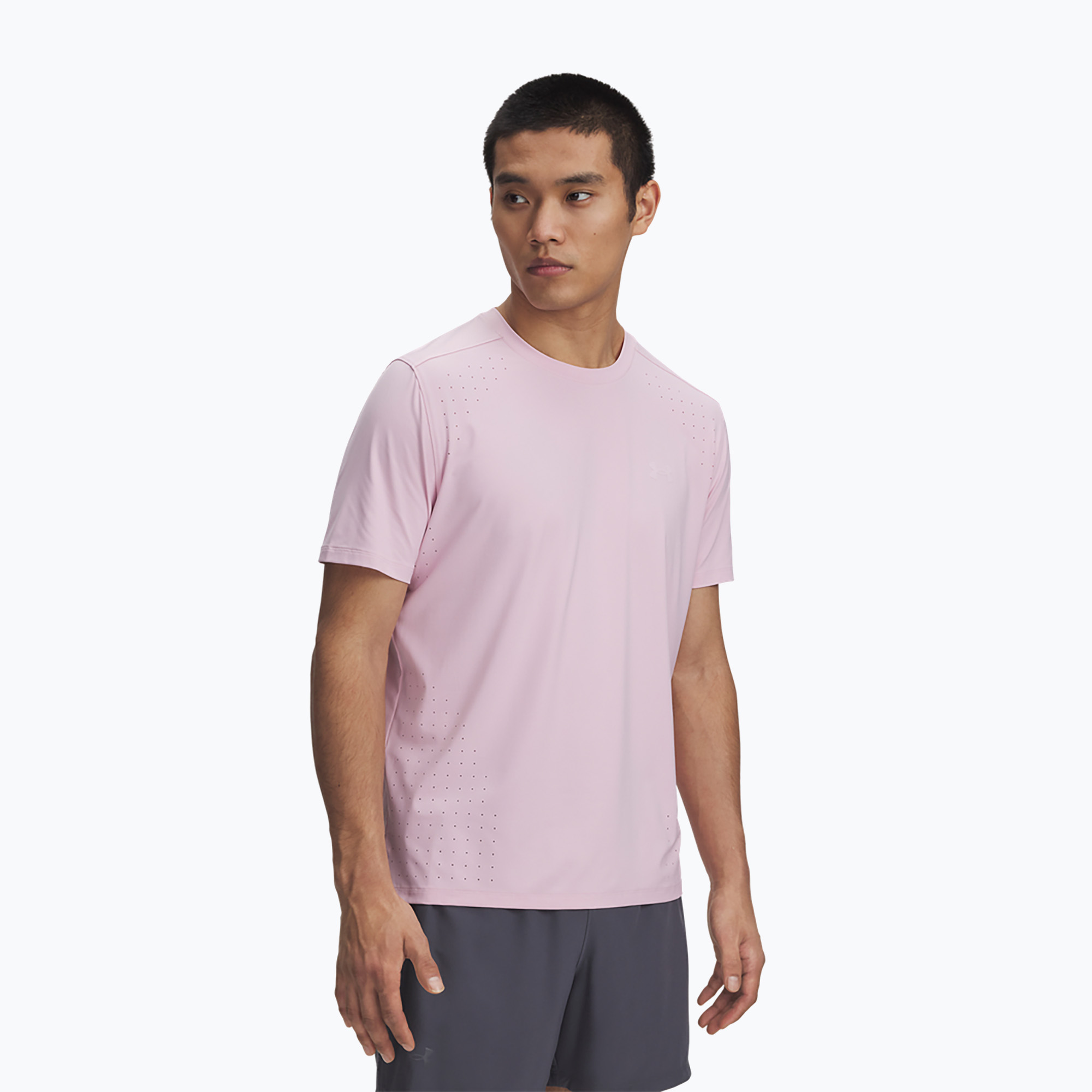 Koszulka do biegania męska Under Armour Launch Elite prime pink/reflective 