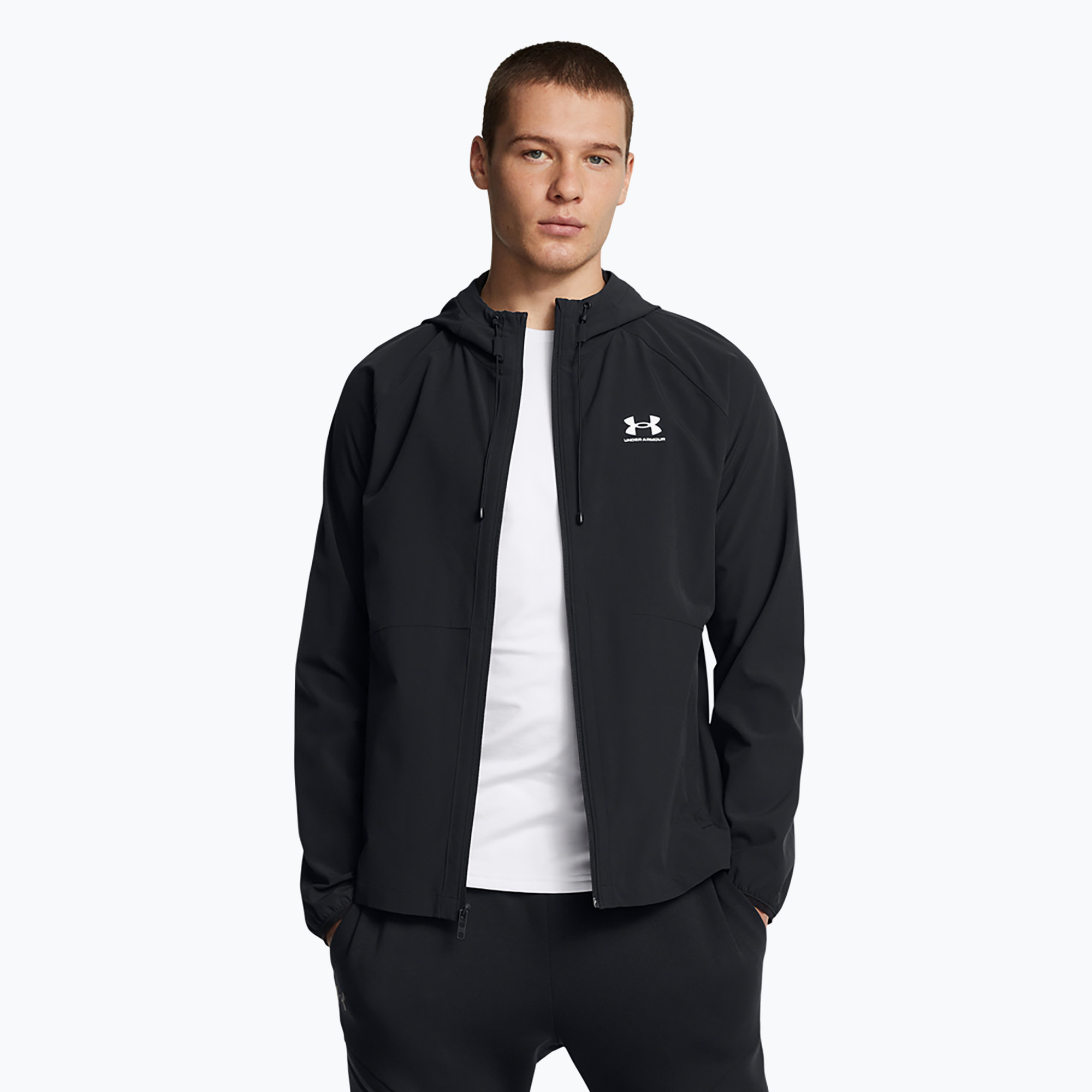 Kurtka treningowa Under Armour Vibe Woven black/white | WYSYŁKA W 24H | 30 DNI NA ZWROT