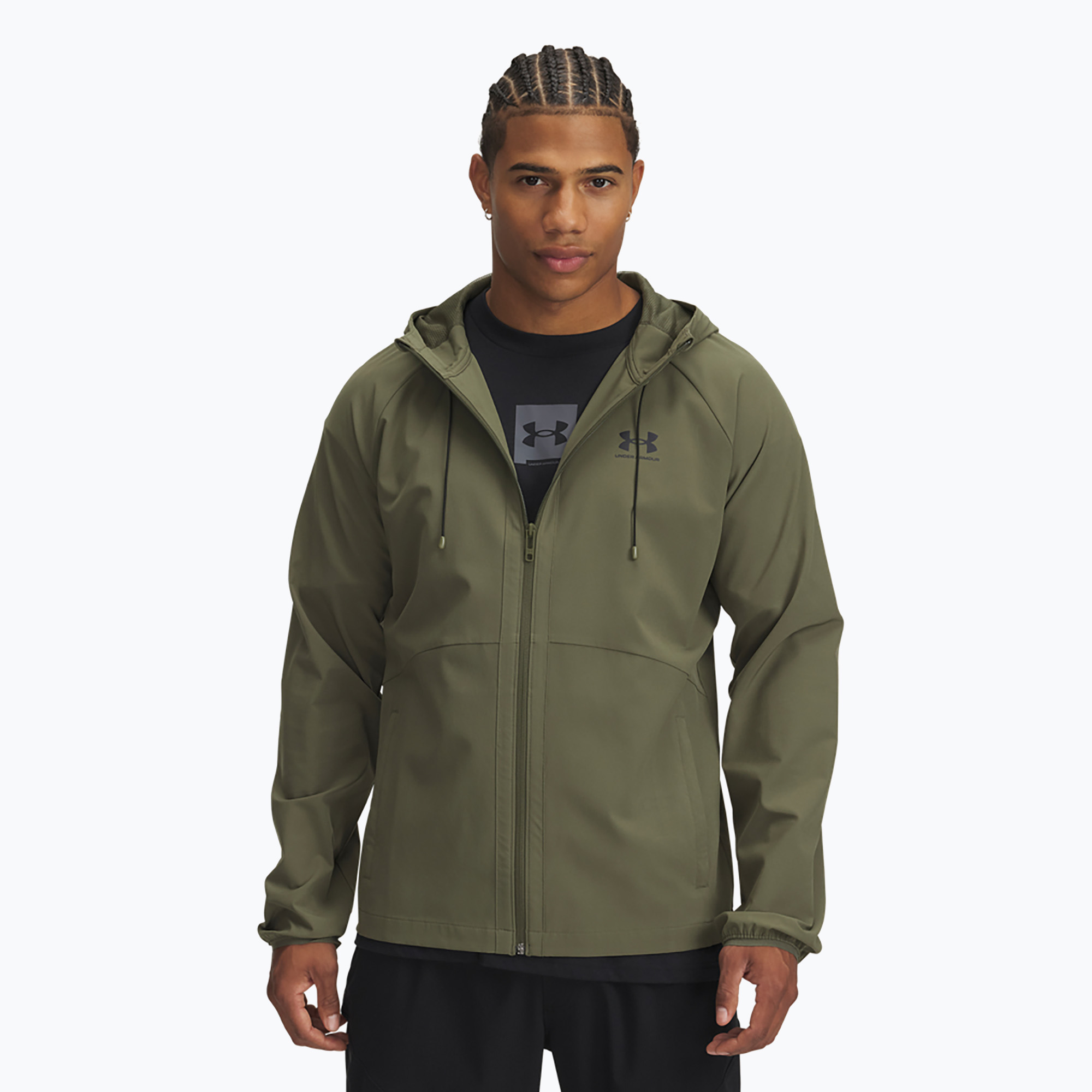 Kurtka treningowa Under Armour Vibe Woven marine od green/black | WYSYŁKA W 24H | 30 DNI NA ZWROT