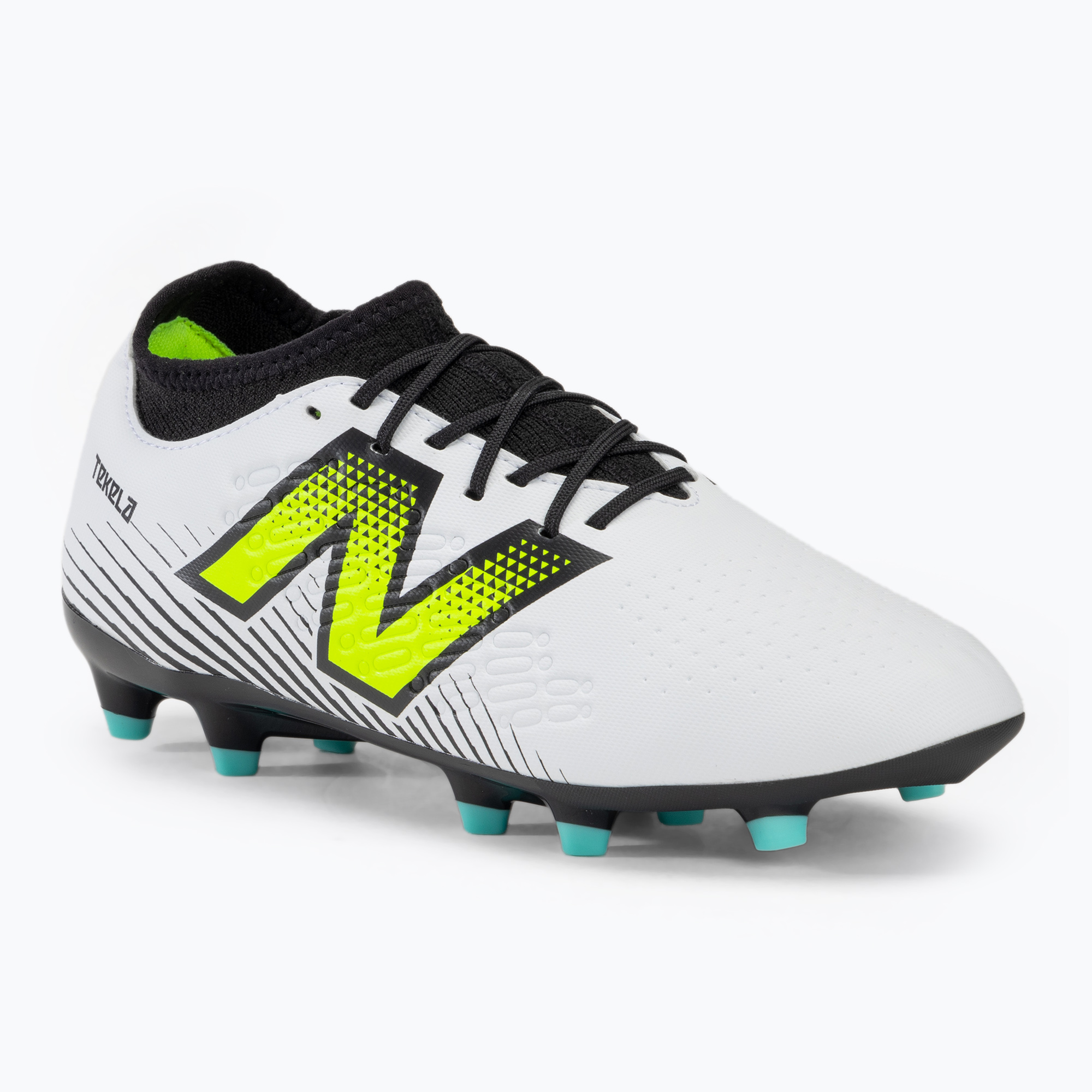 Buty piłkarskie męskie New Balance Tekela Magique V4+ FG white | WYSYŁKA W 24H | 30 DNI NA ZWROT