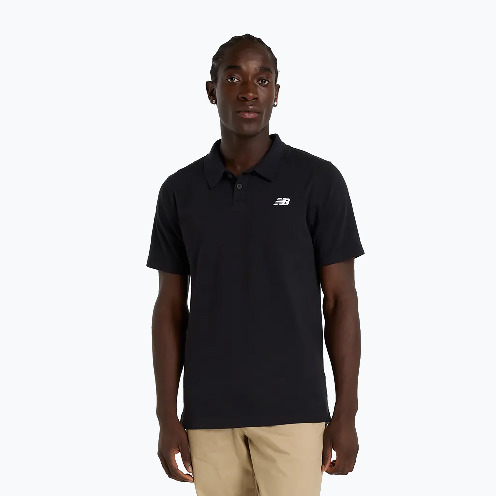 Koszulka polo męska New Balance Jersey Polo black | WYSYŁKA W 24H | 30 DNI NA ZWROT