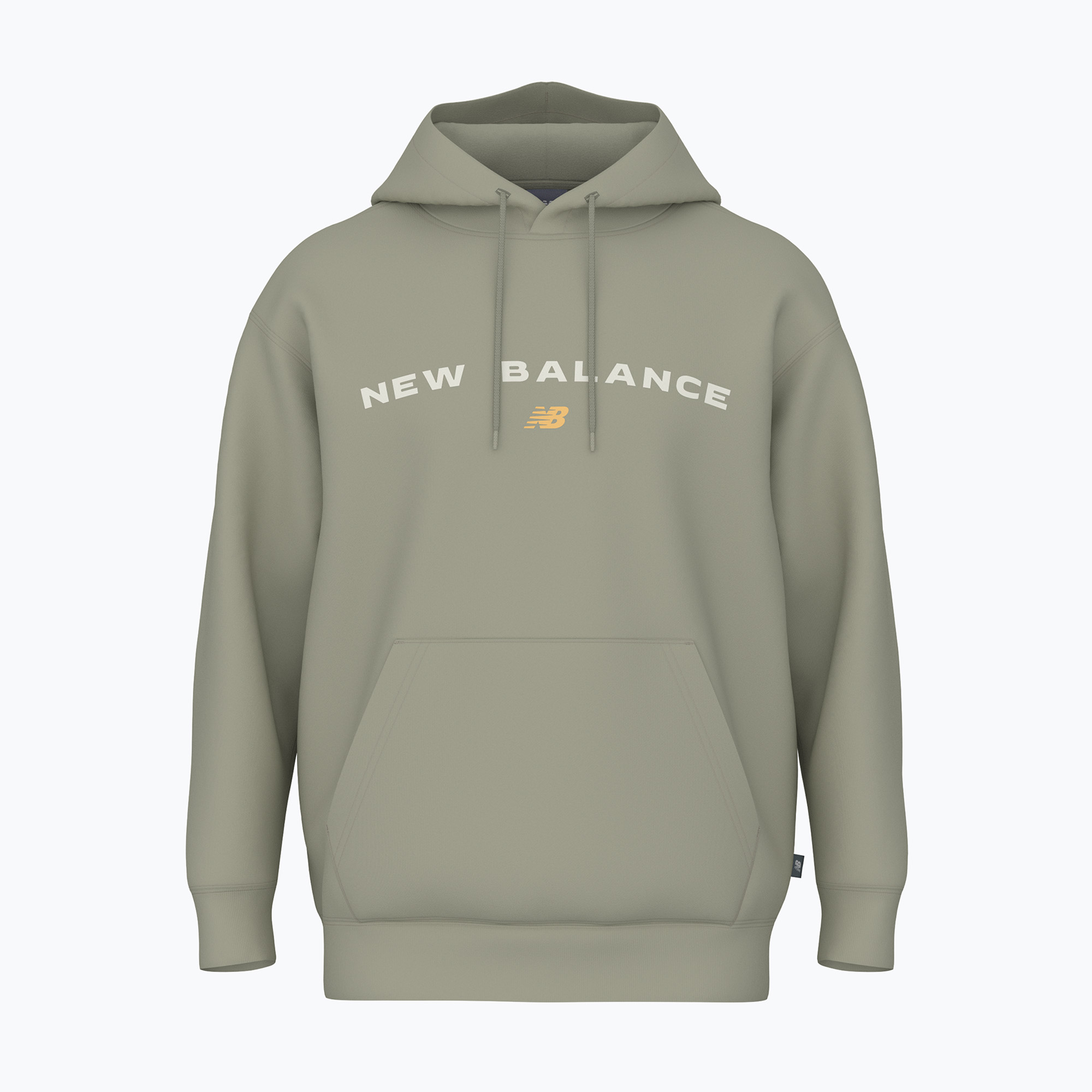 Bluza męska New Balance Reimagine Fleece Hraphic Hoody olivine | WYSYŁKA W 24H | 30 DNI NA ZWROT