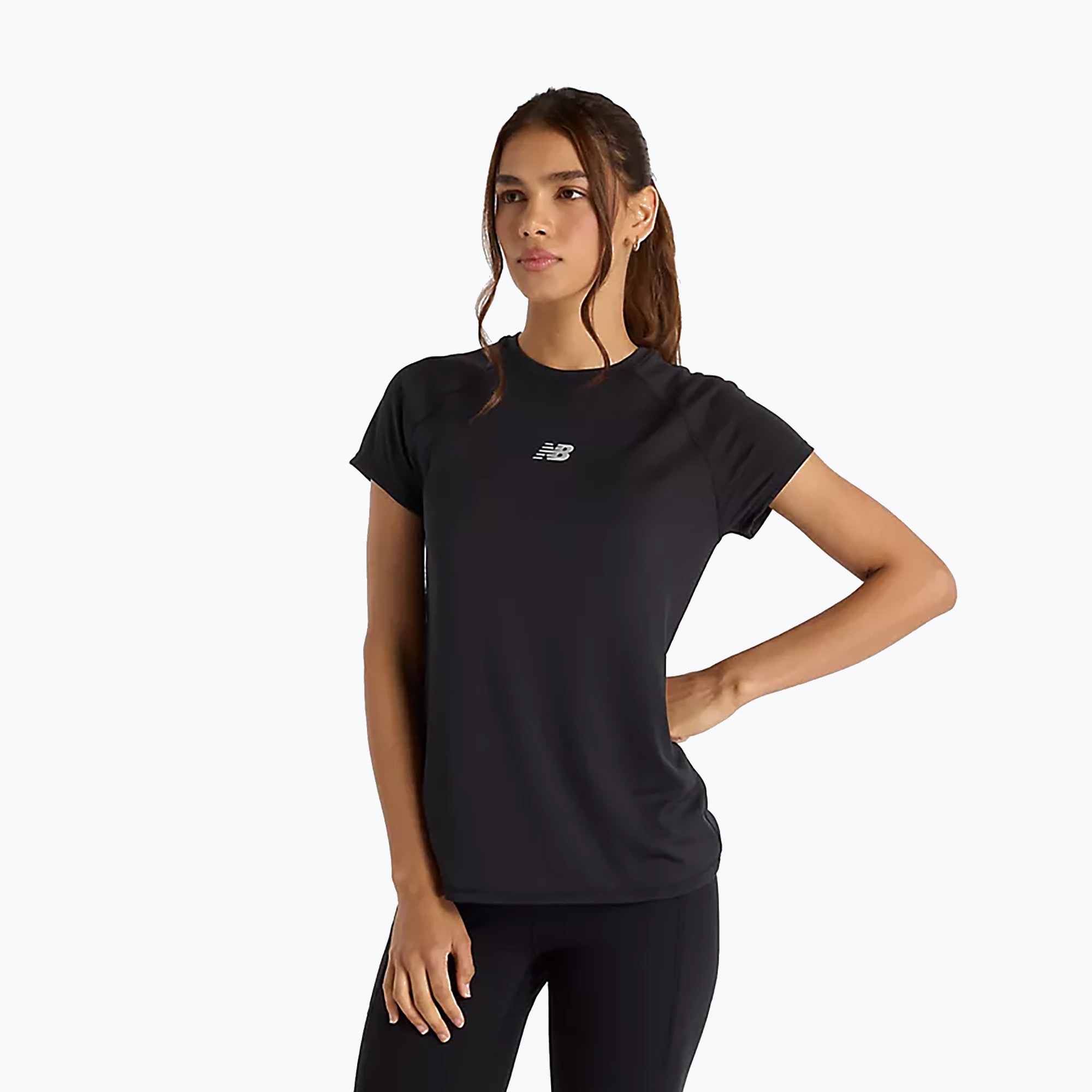 Koszulka damska New Balance Seasonal Jacquard black 