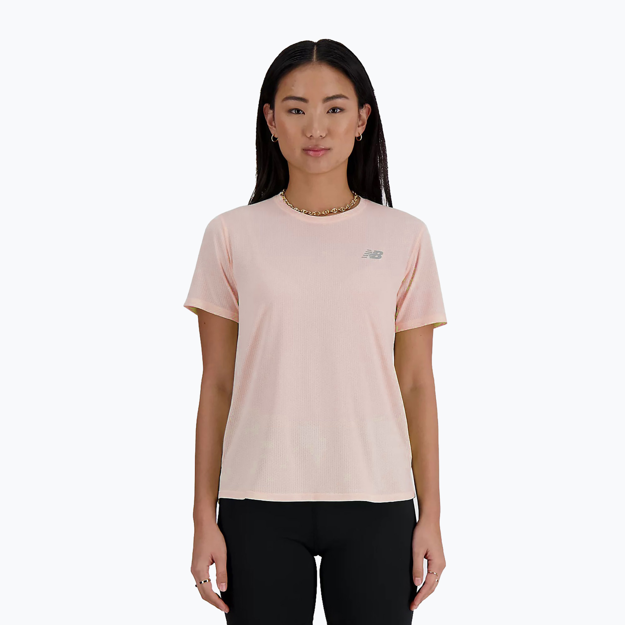 Koszulka damska New Balance Athletics rosesuga 