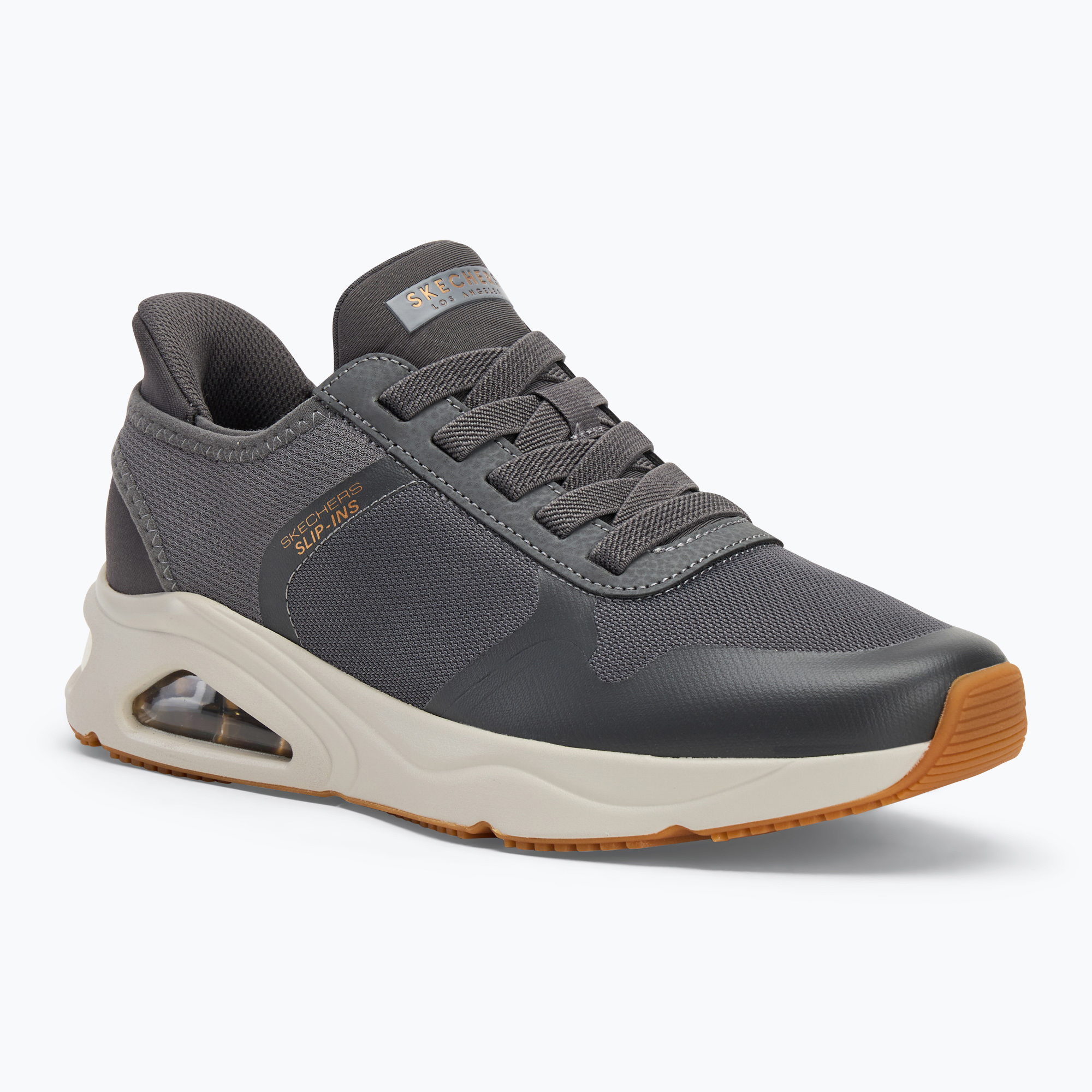 Buty męskie SKECHERS Uno Tres-Air Necessairy Comfort charcoal | WYSYŁKA W 24H | 30 DNI NA ZWROT