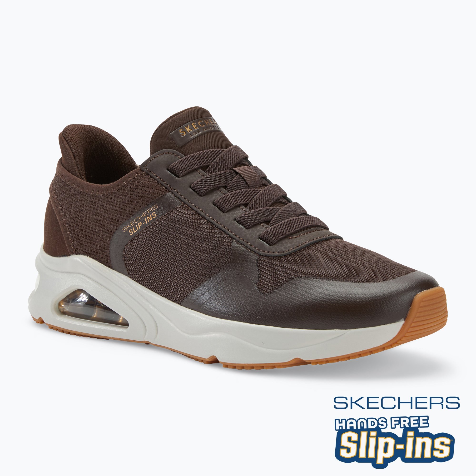 Buty męskie SKECHERS Uno Tres-Air Necessairy Comfort chocolate 